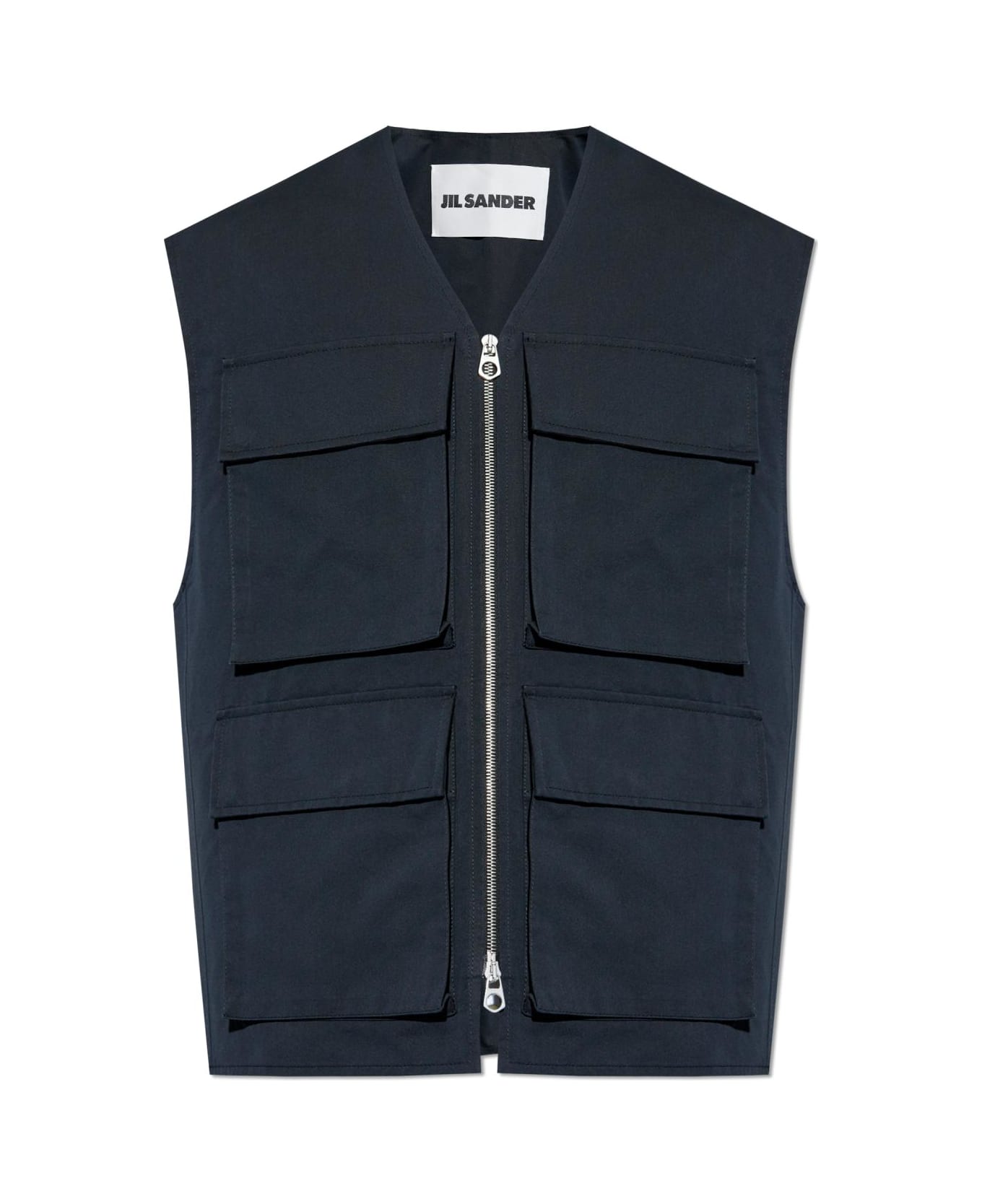 Jil Sander Vest 20 Vest - BLACK