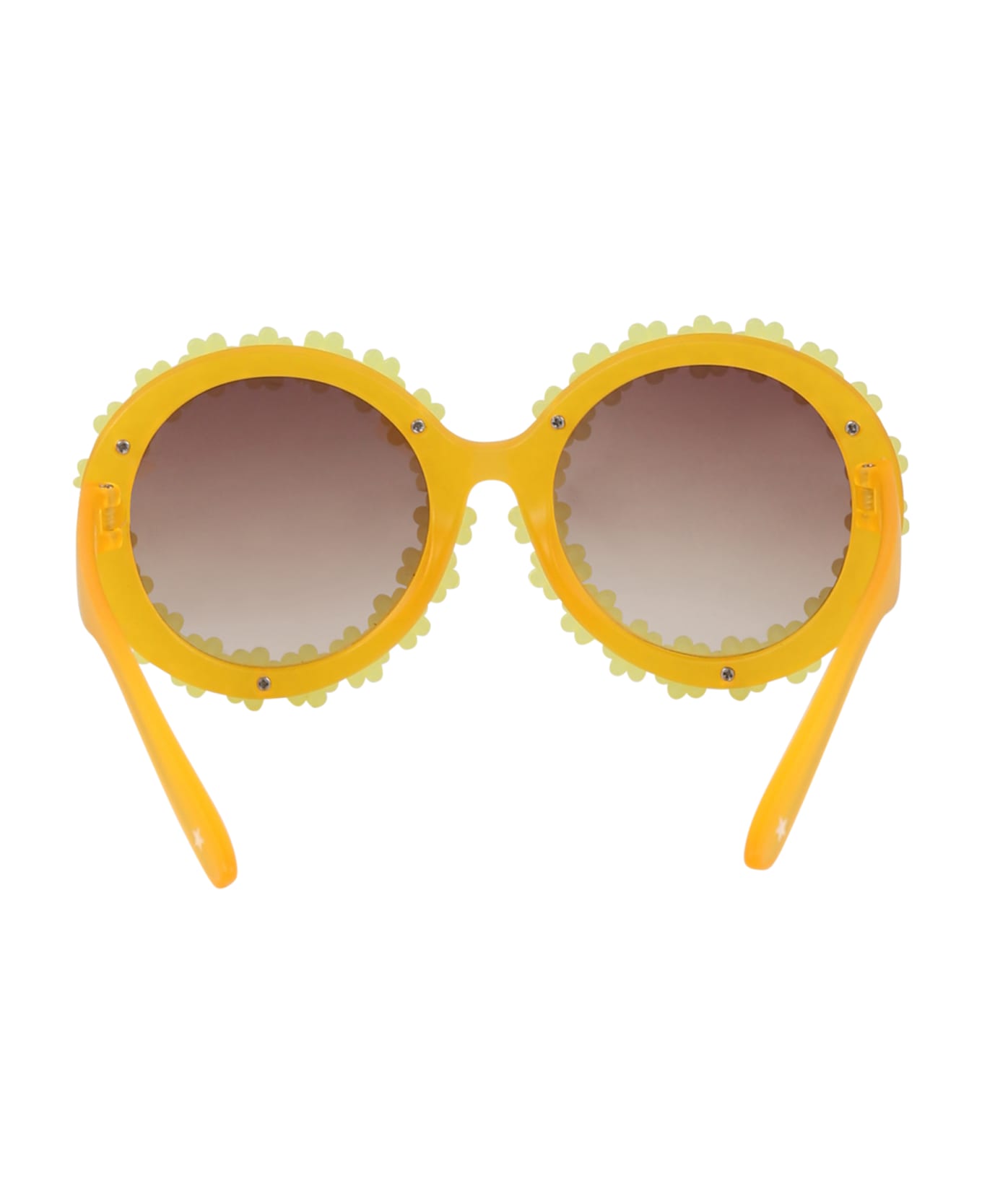 Molo Yellow Silly Sunglasses For Girl - Yellow アクセサリー＆ギフト