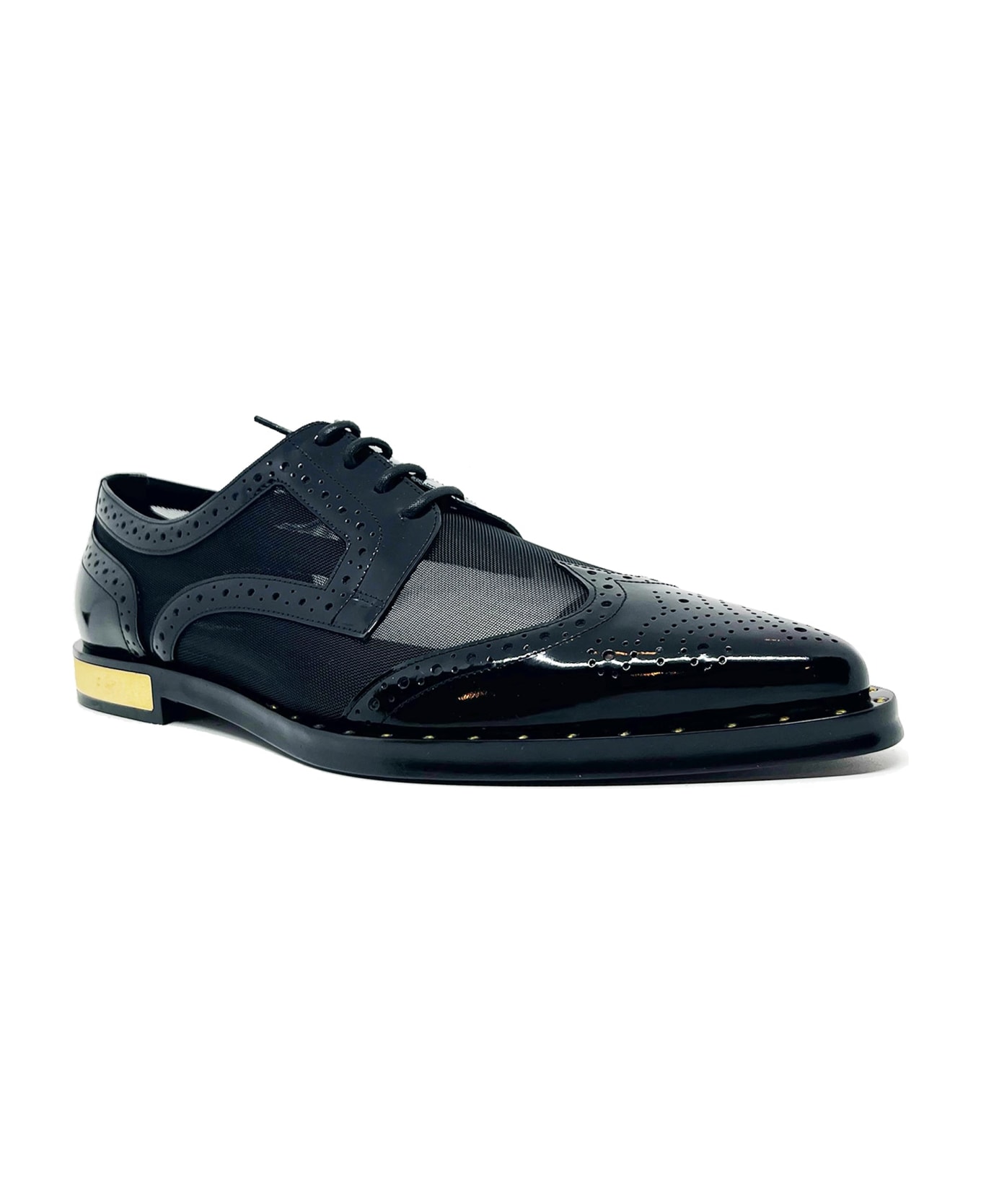 Dolce & Gabbana Millenials Leather Flats - Black フラットシューズ