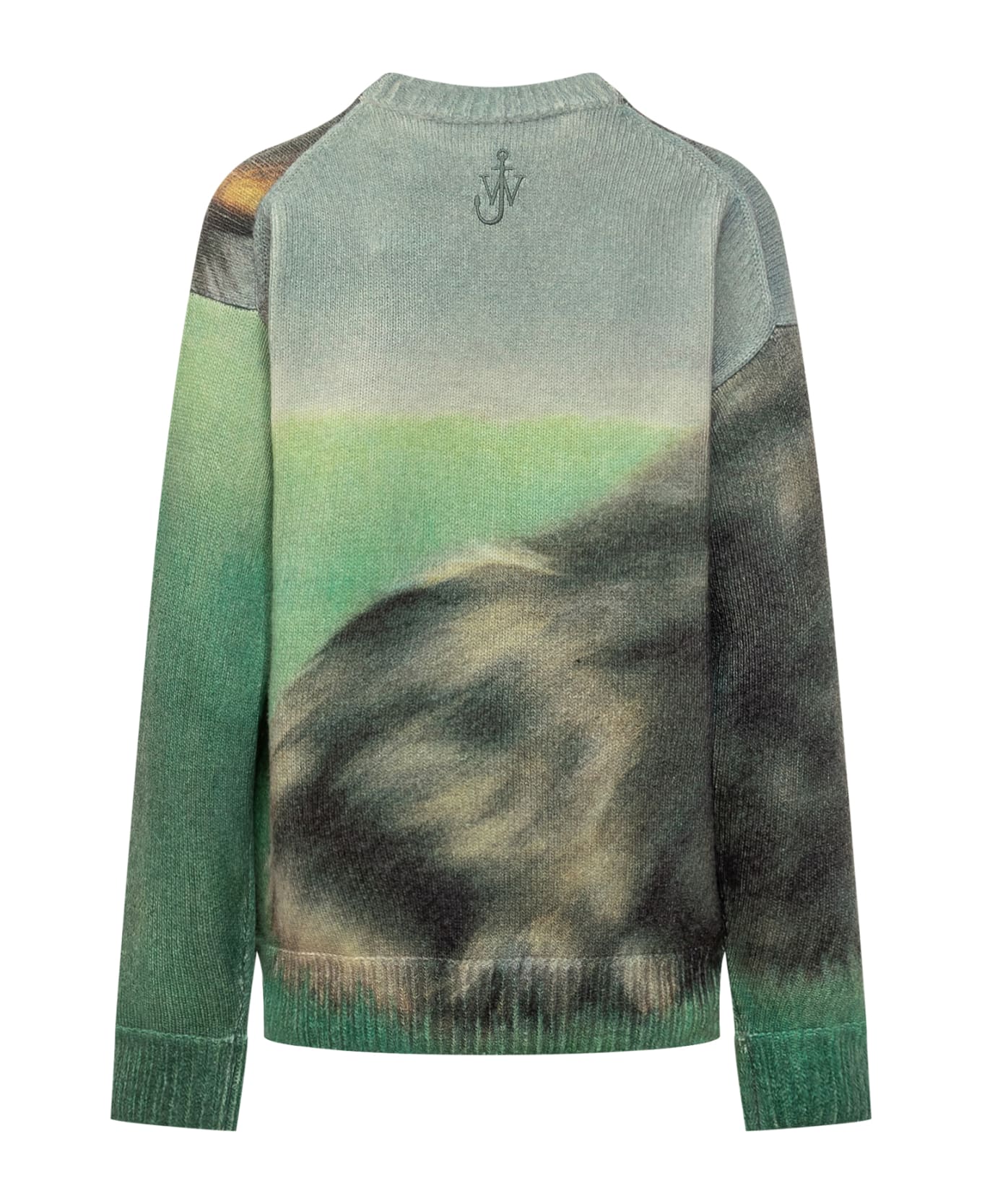 J.W. Anderson Printed Jumper - EMERALD ニットウェア