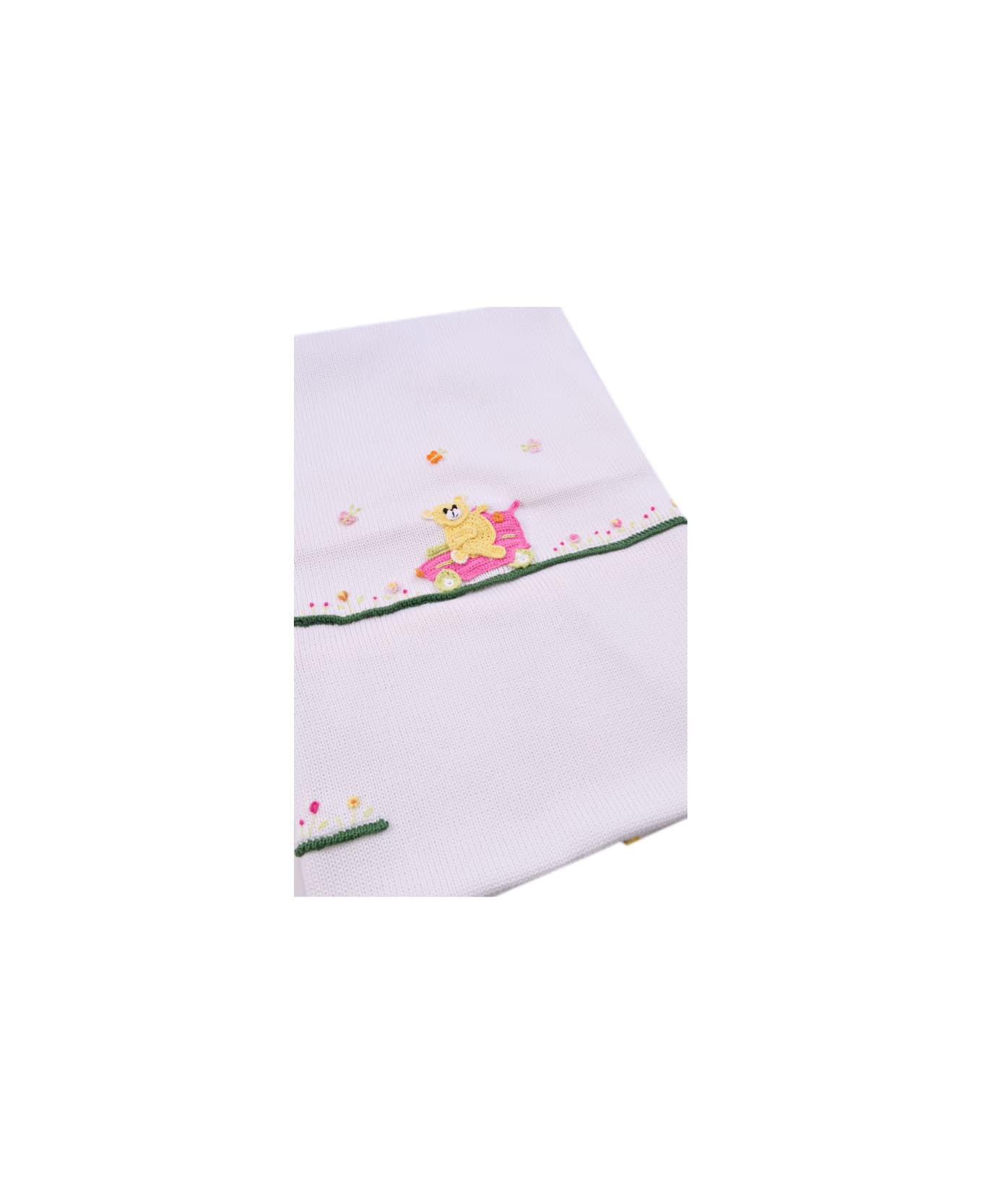 Piccola Giuggiola Cotton Blanket - White アクセサリー＆ギフト