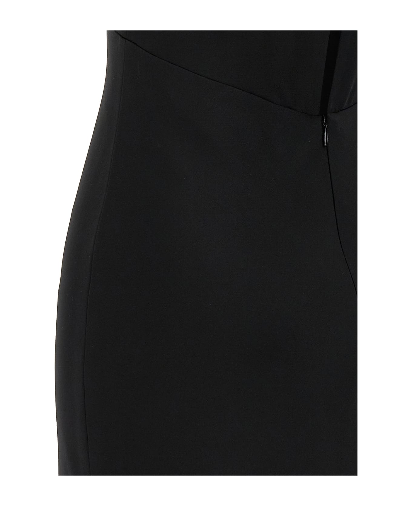 Max Mara 'selce' Long Dress - Black  