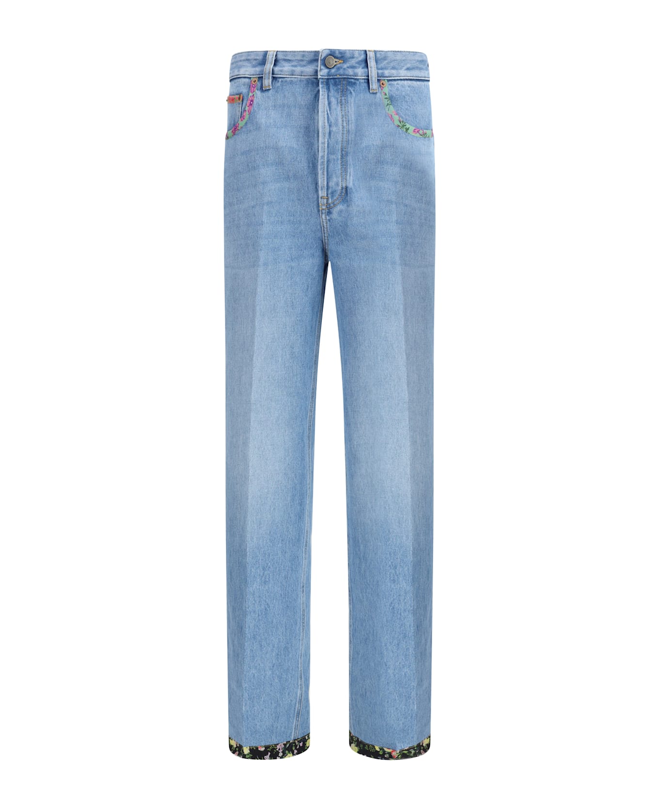 Valentino Jeans With Floral Details