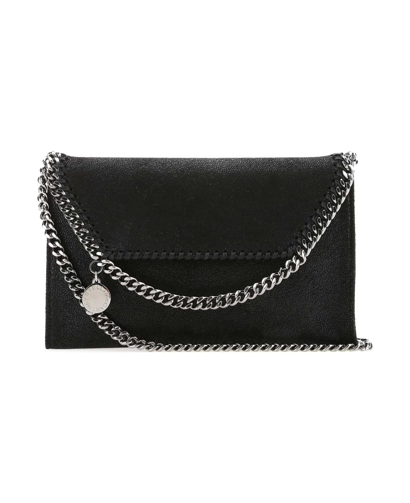 Stella McCartney Black Shaggy Deer Falabella Crossbody Bag - 1000