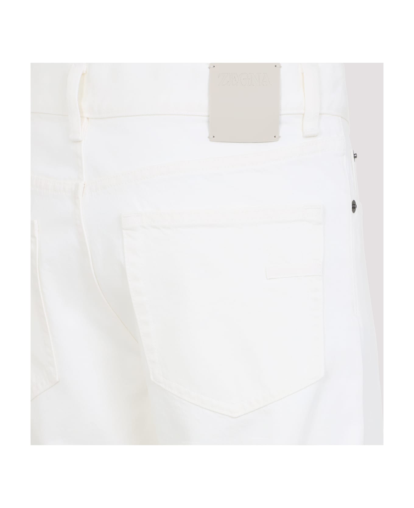 Zegna Denim Jeans - Bianco Ottico Unito