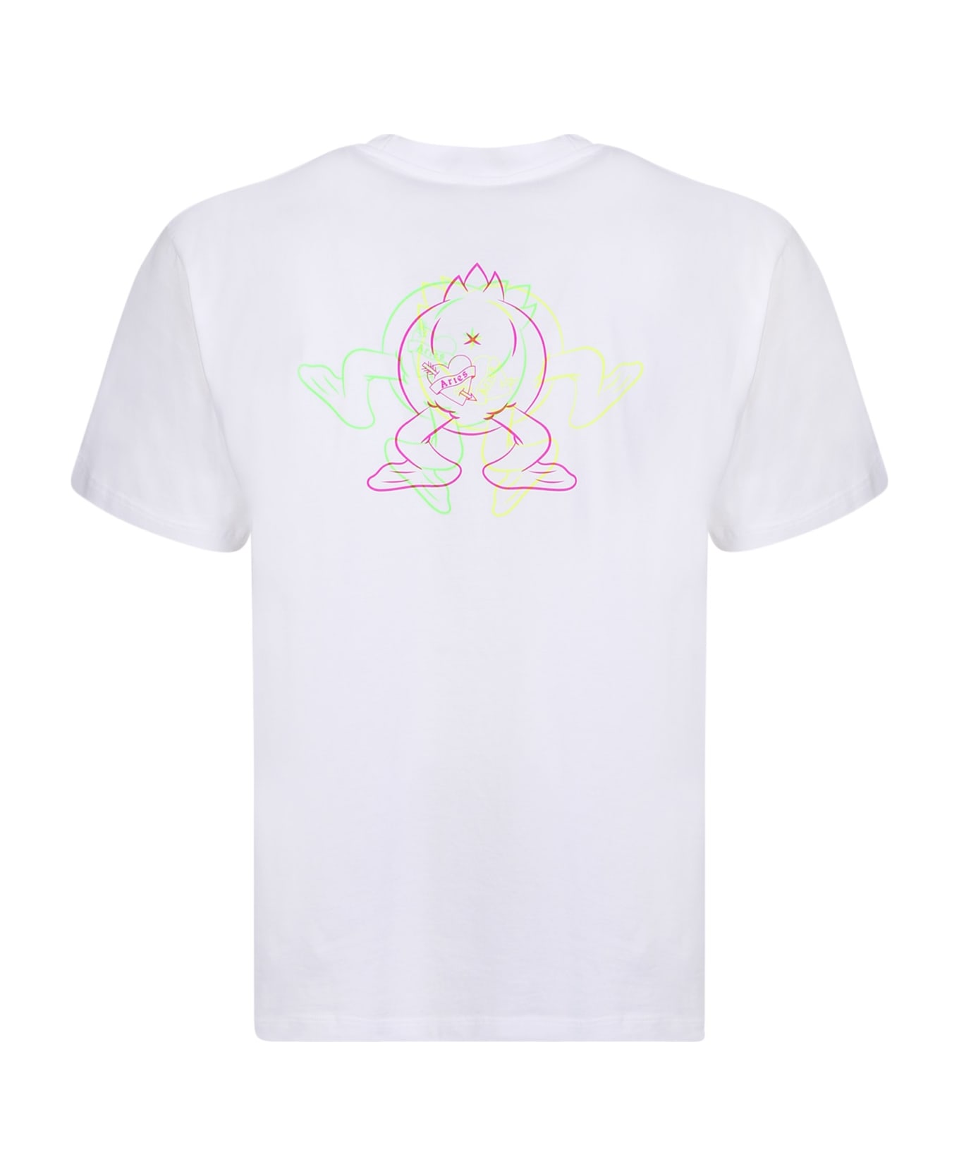 Aries Trippy Duck T-shirt - White