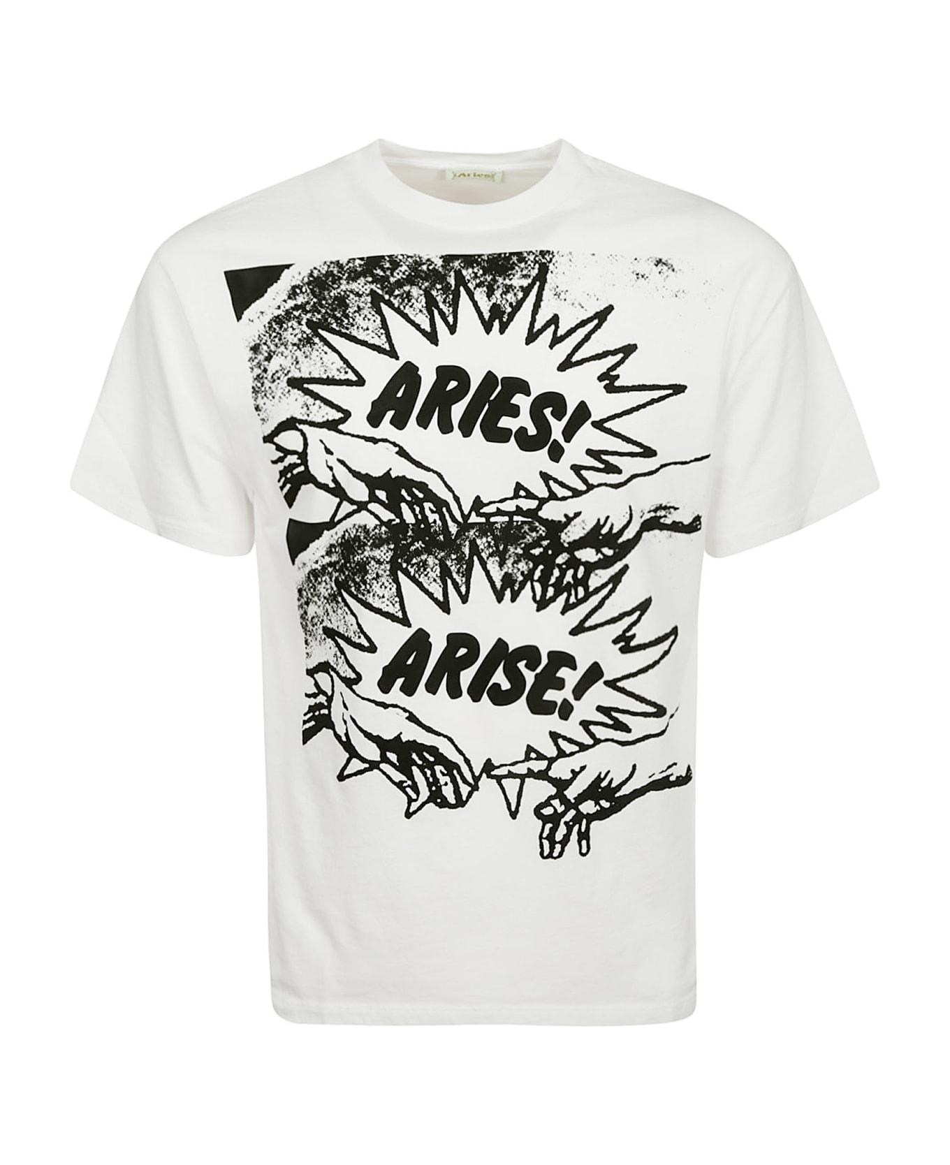 Aries Connecting Ss Tee - Wht White