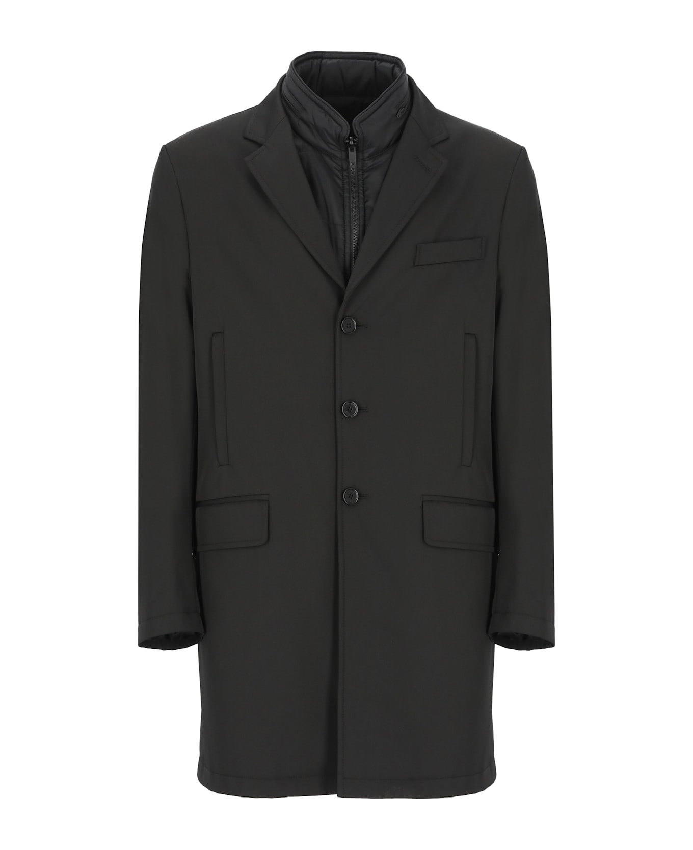 Fay Padded Coat - Black
