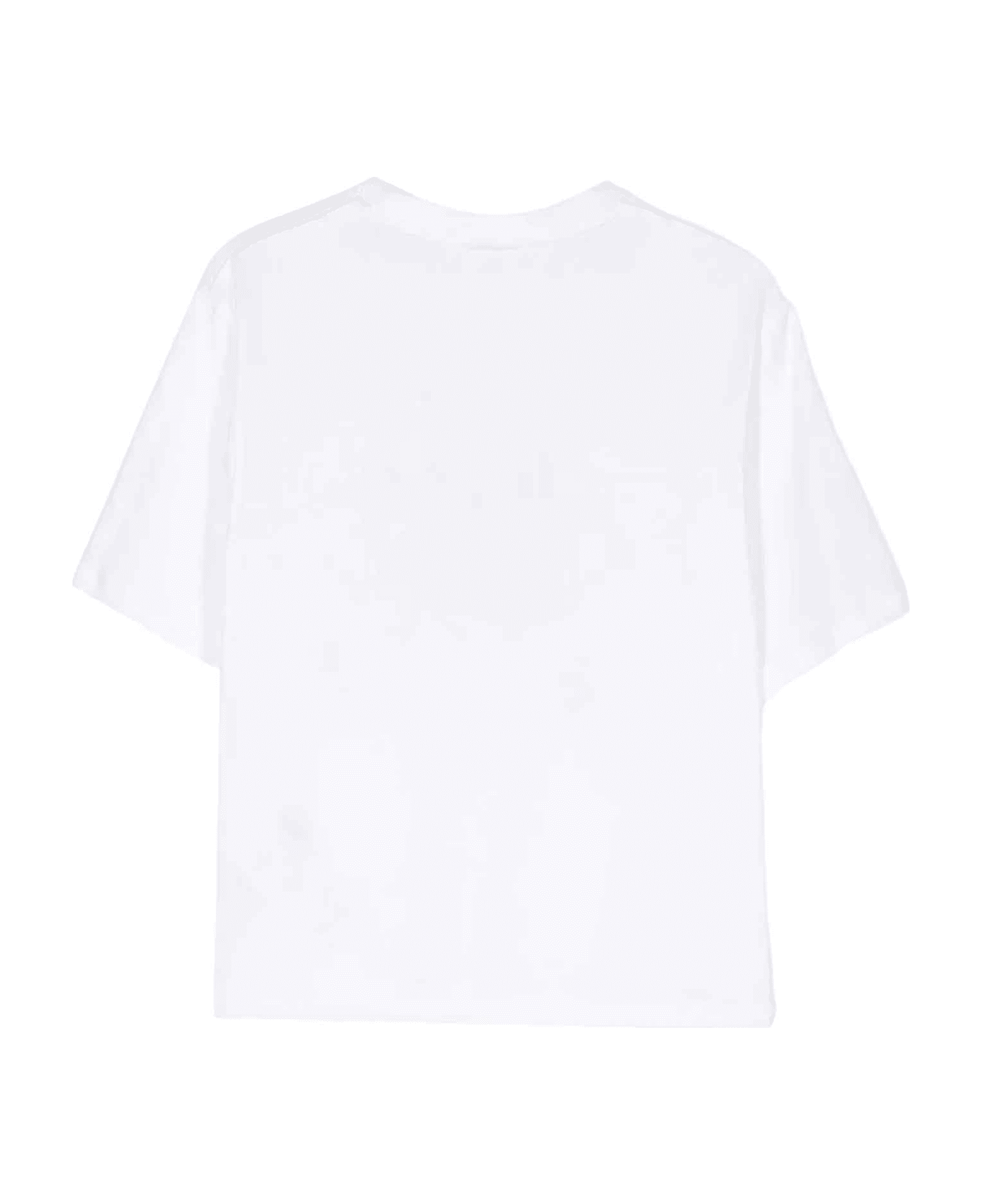 GCDS ajustados White T-shirt Unisex - Bianco Ottico