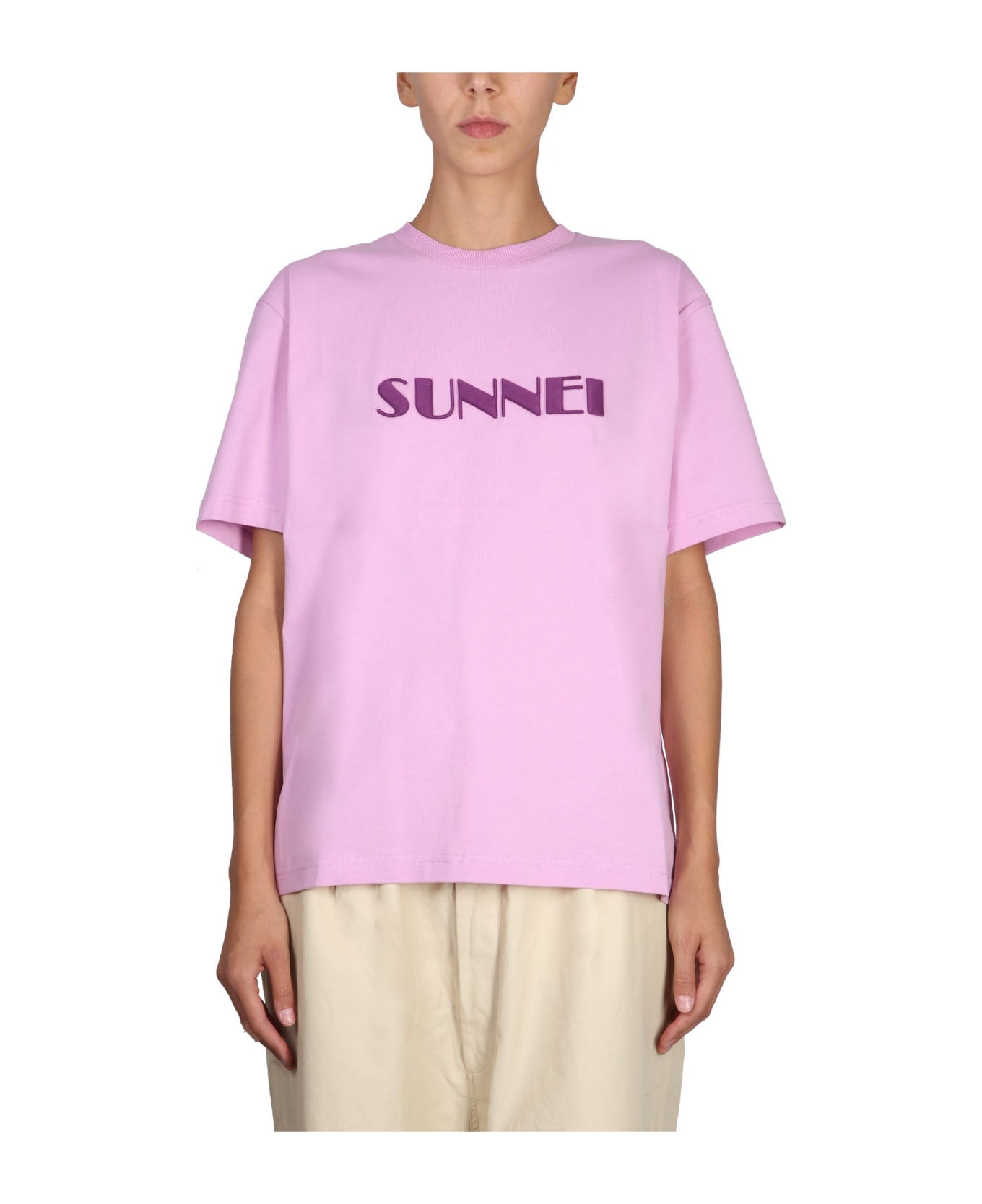 Sunnei Crewneck T-shirt - LILLA