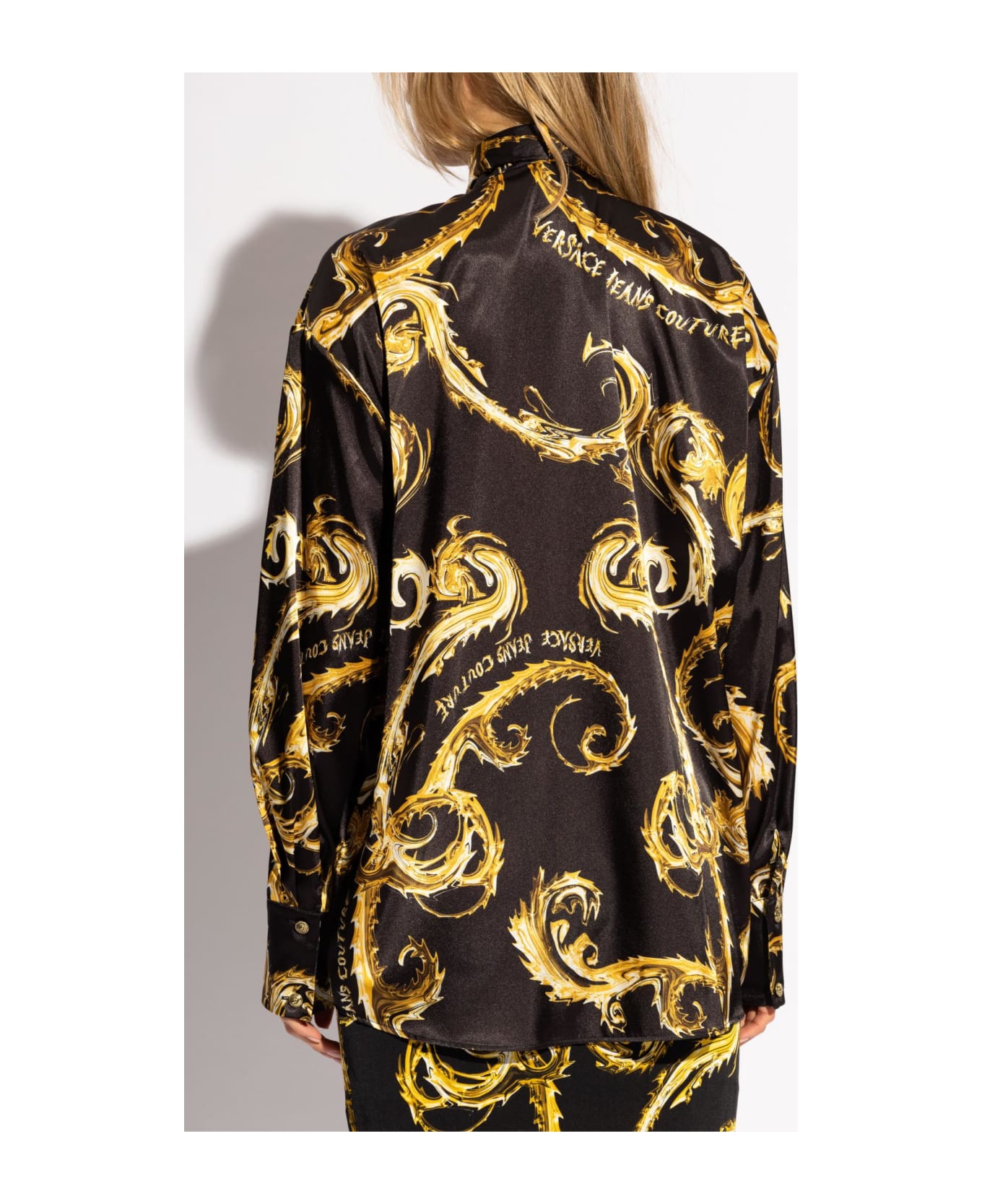 Versace Jeans Couture Versace Jeans Couture Tie-up Shirt - Black