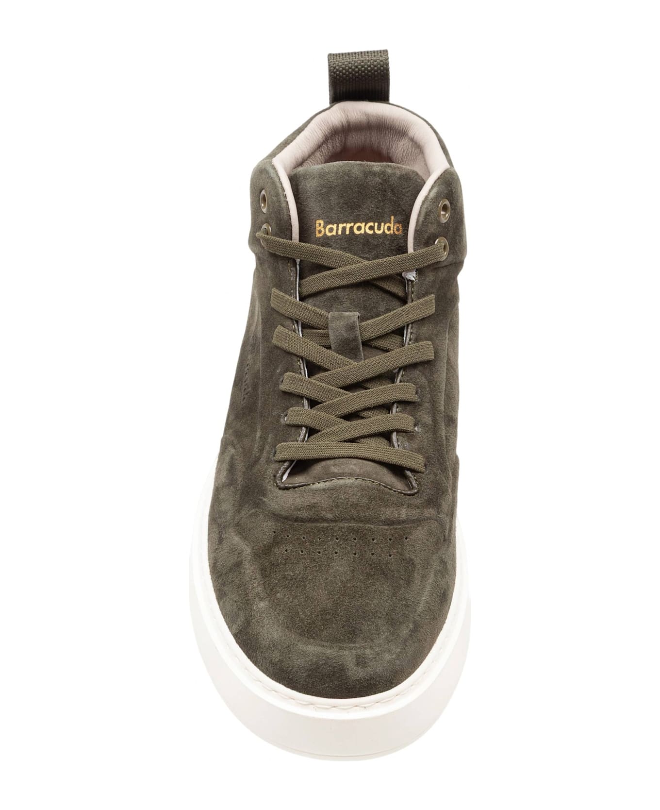 Barracuda Phoenix Suede Sneakers, Military Green - MILITARY