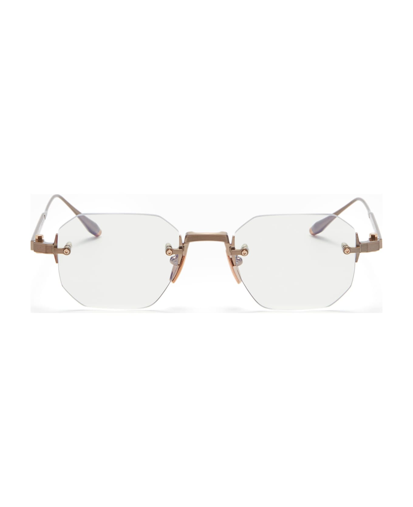 Akoni Juno-one - Antique White Gold Rx Glasses - Gold