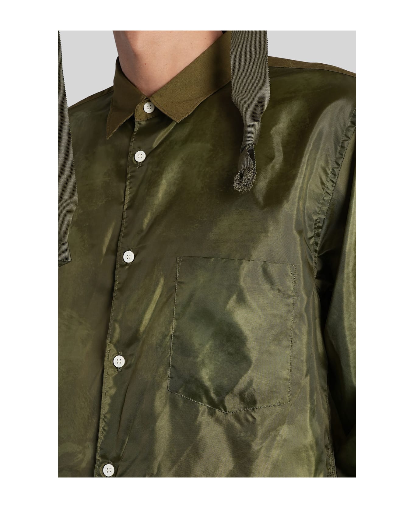 Comme Des Garçons Homme Plus Shirt In Green Cotton - green