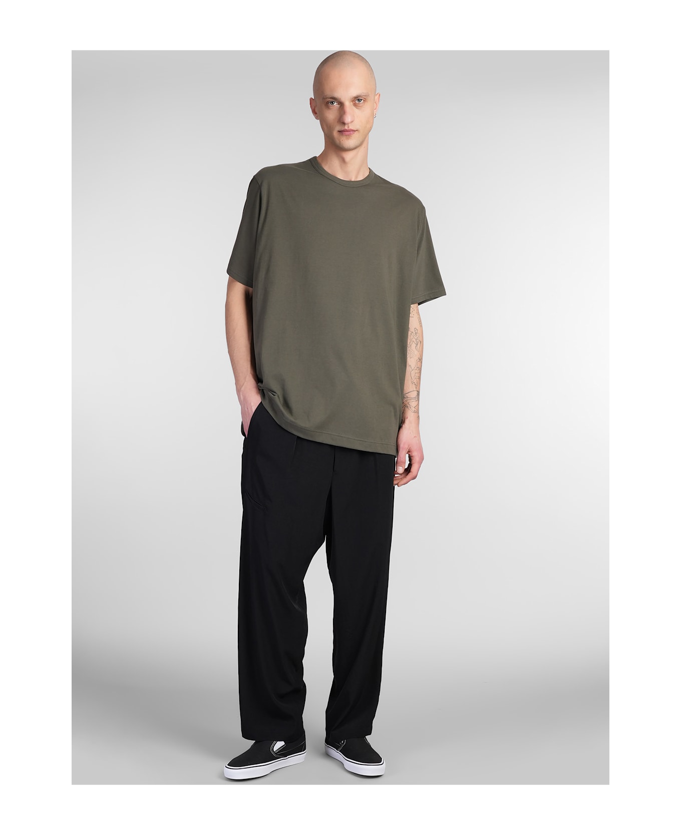 Yohji Yamamoto T-shirt In Green Cotton - green