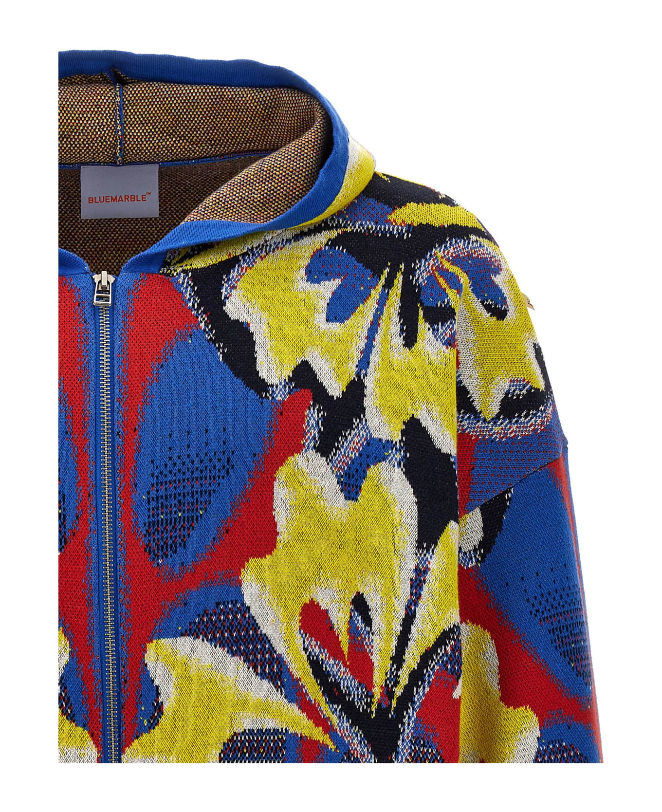 Bluemarble 'knit Jaquard' Hoodie - Multicolor フリース