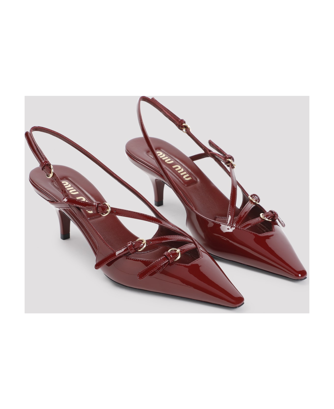 Miu Miu Patent Calf Leather Pumps - Porpora