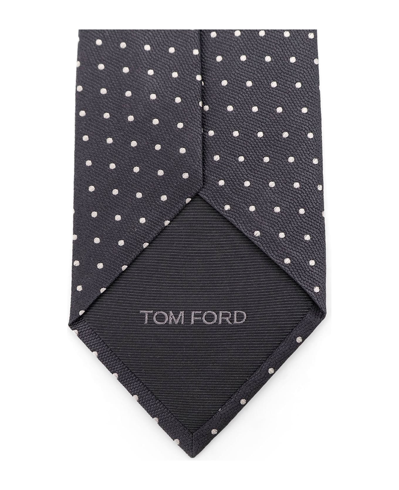 Tom Ford Silk Tie With Micro-fantasy - Grey