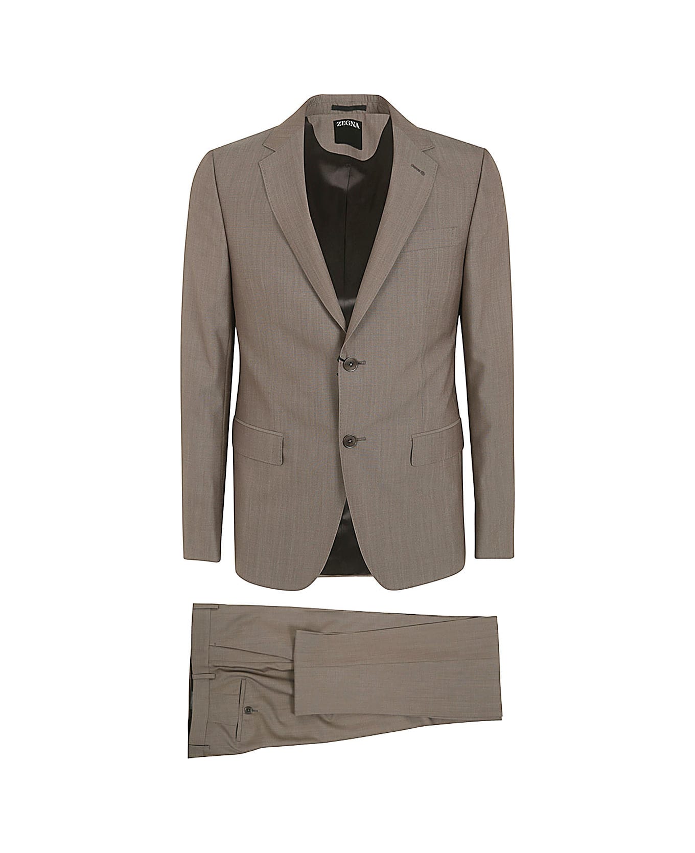 Zegna Pure Wool Suit - Brown