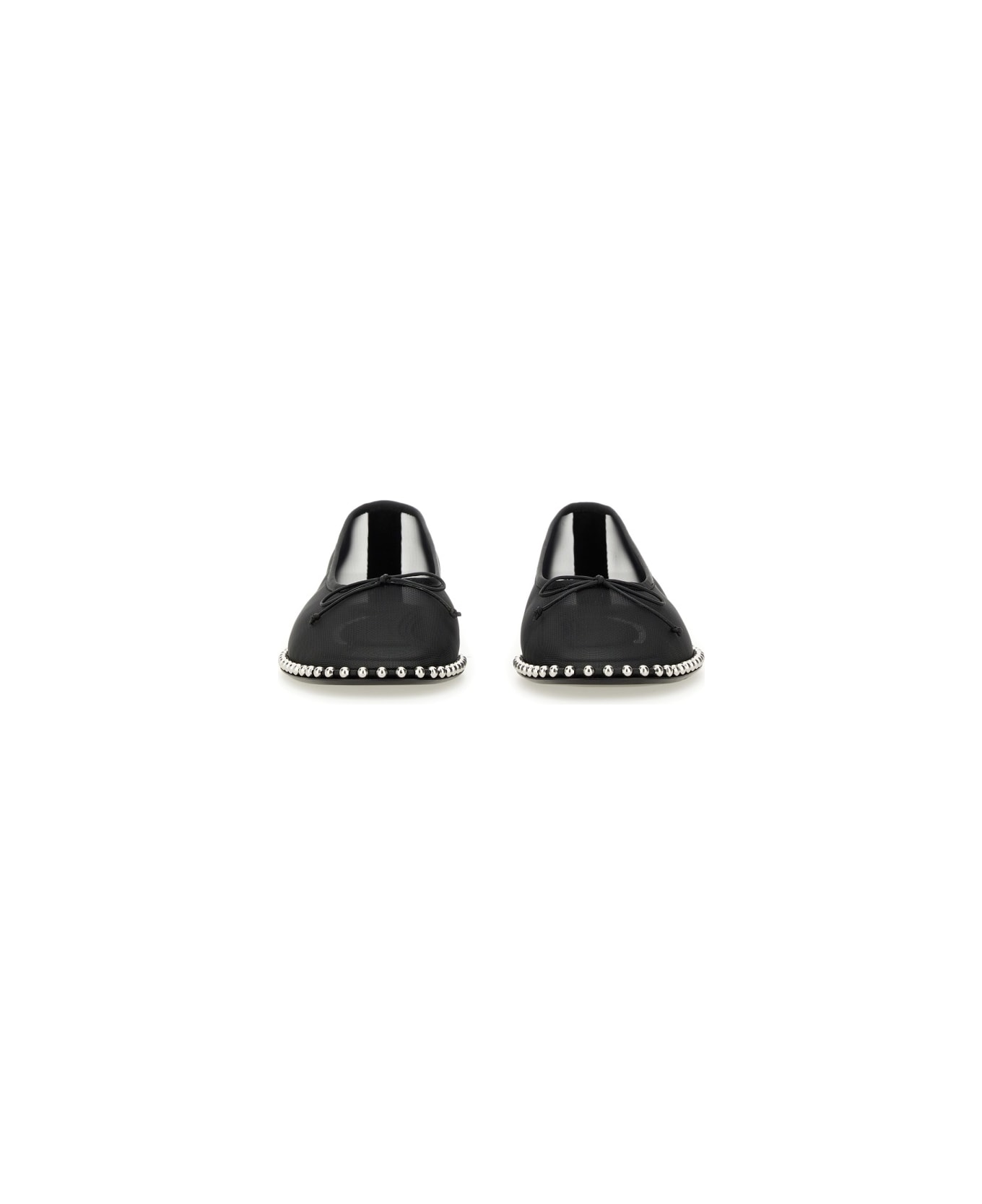 Alexander Wang Lina Ballchain Flat Ballet Flats - BLACK