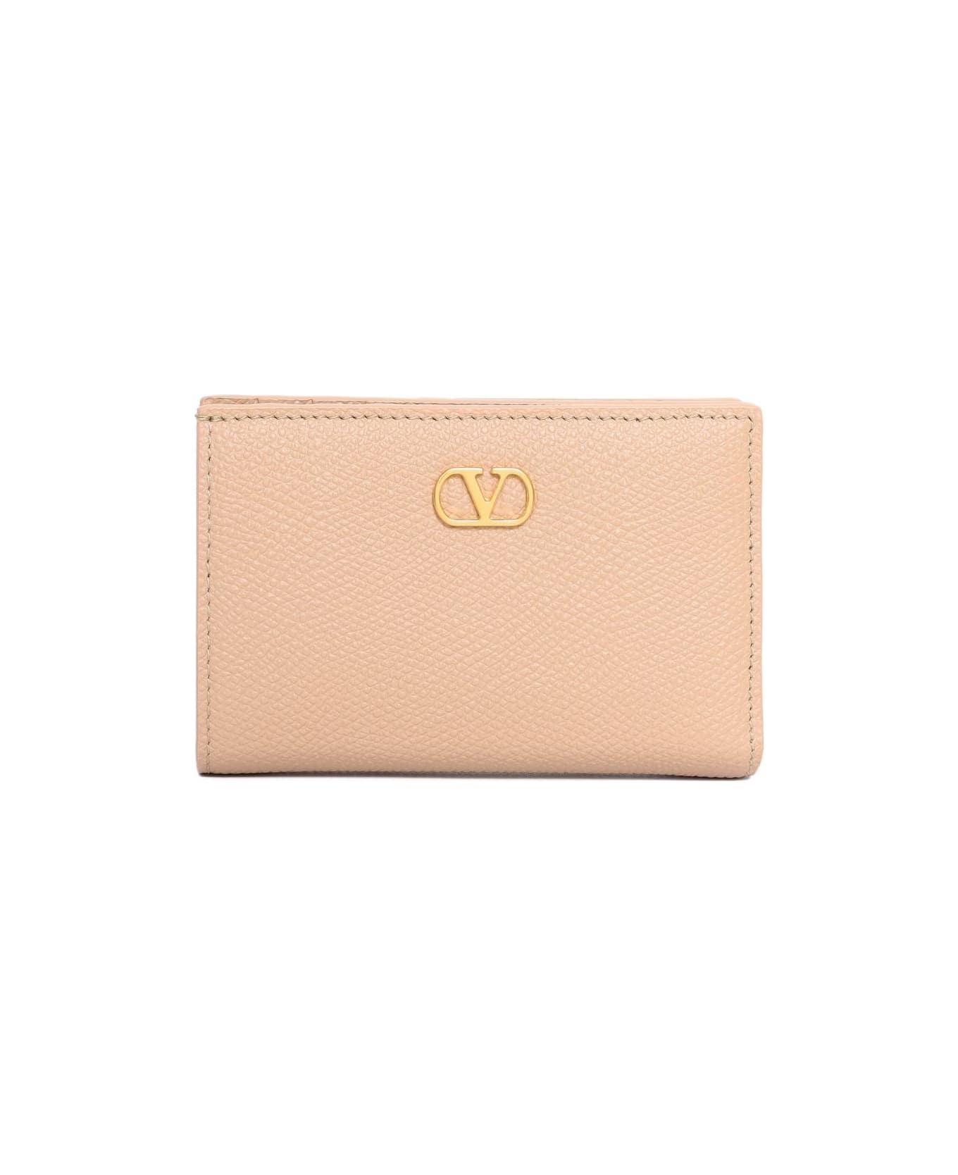 Valentino Garavani Vlogo Signature Wallet - Pink