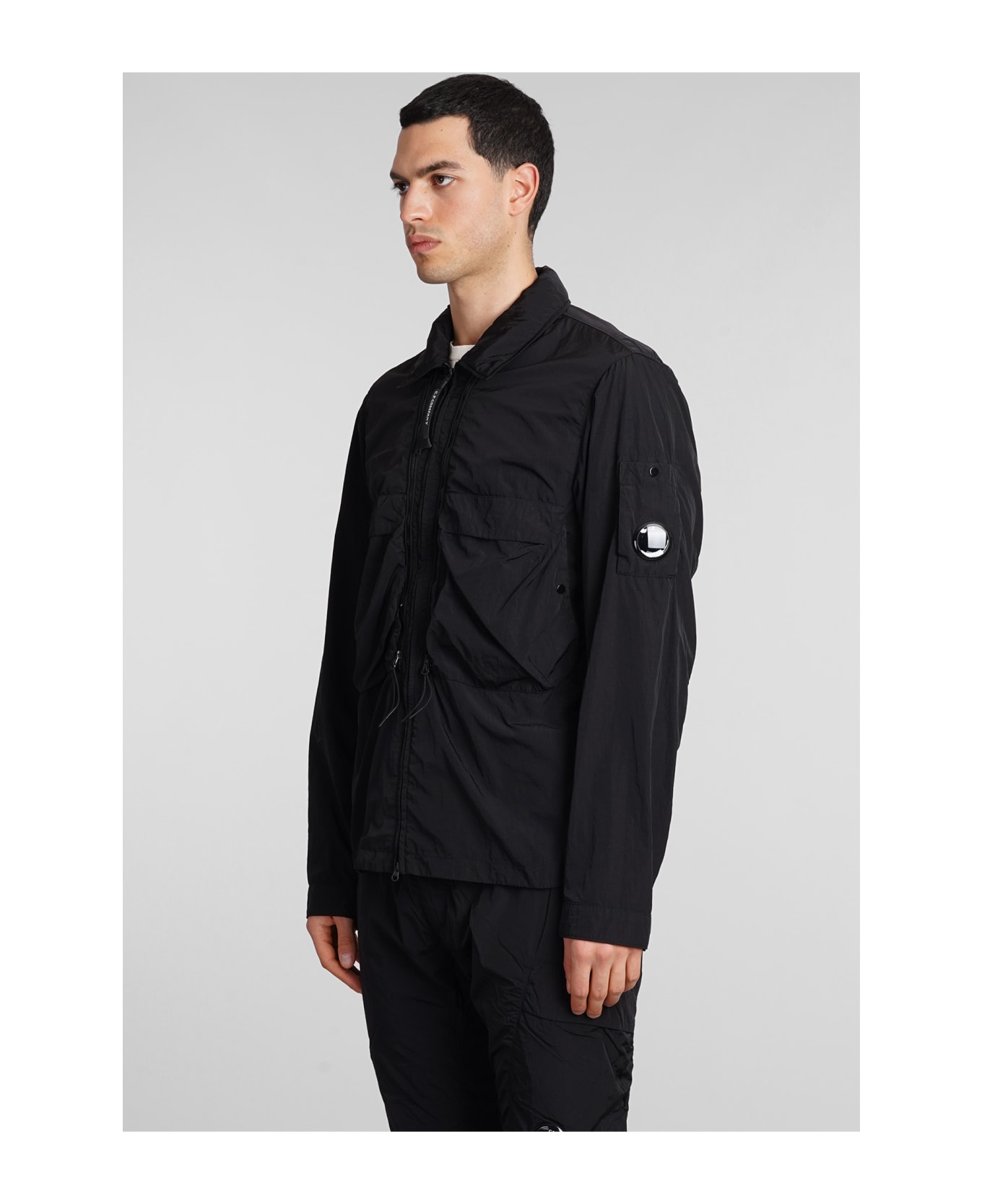 C.P. Company Chrome R Casual Jacket In Black Polyamide - black