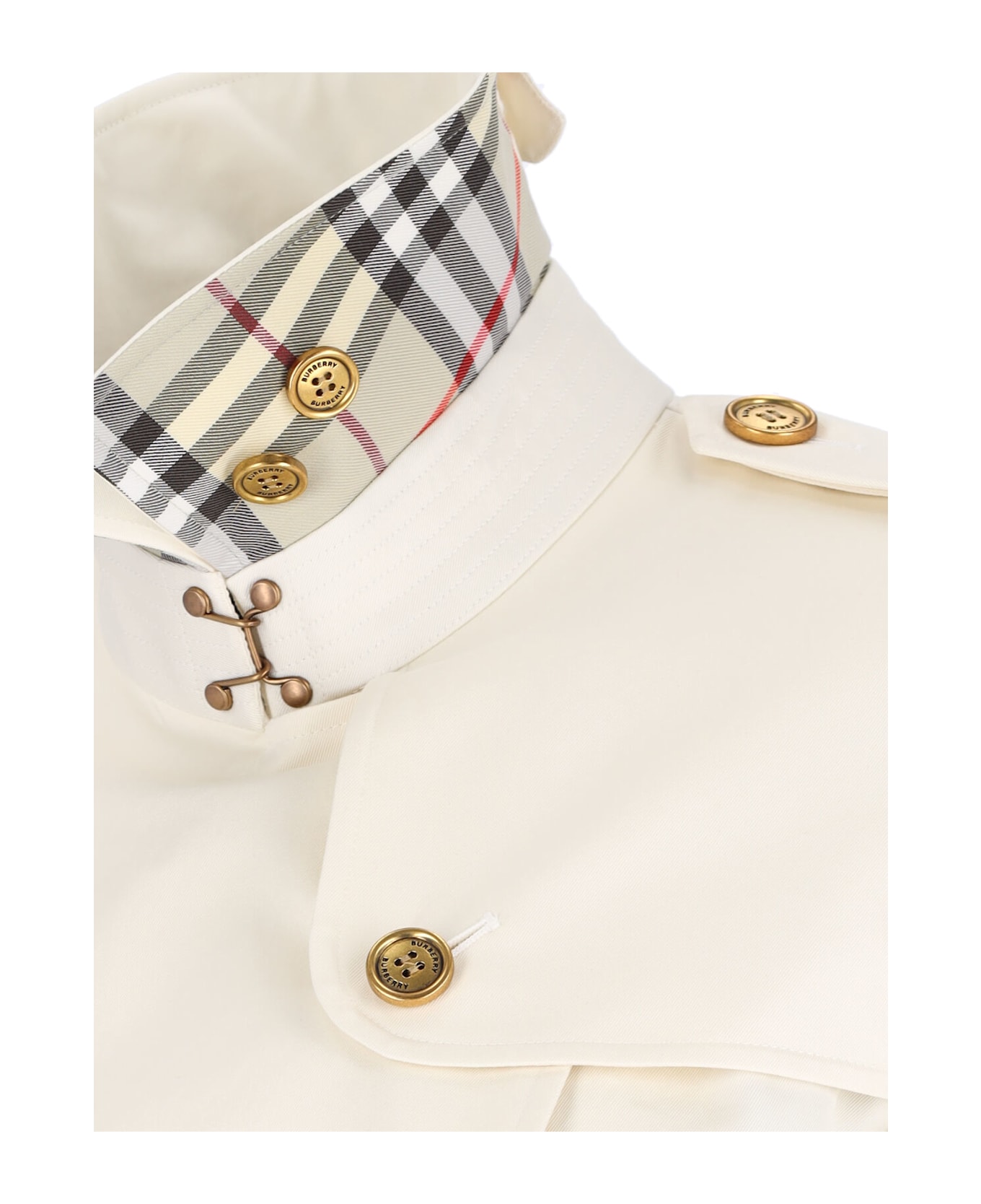 Burberry Kensington Trench Coat - White