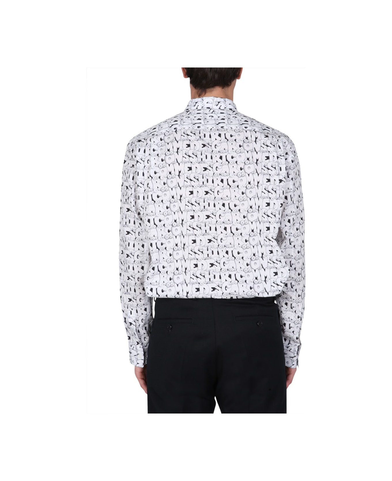 Comme des Garçons Shirt X Kaws Print Shirt - WHITE
