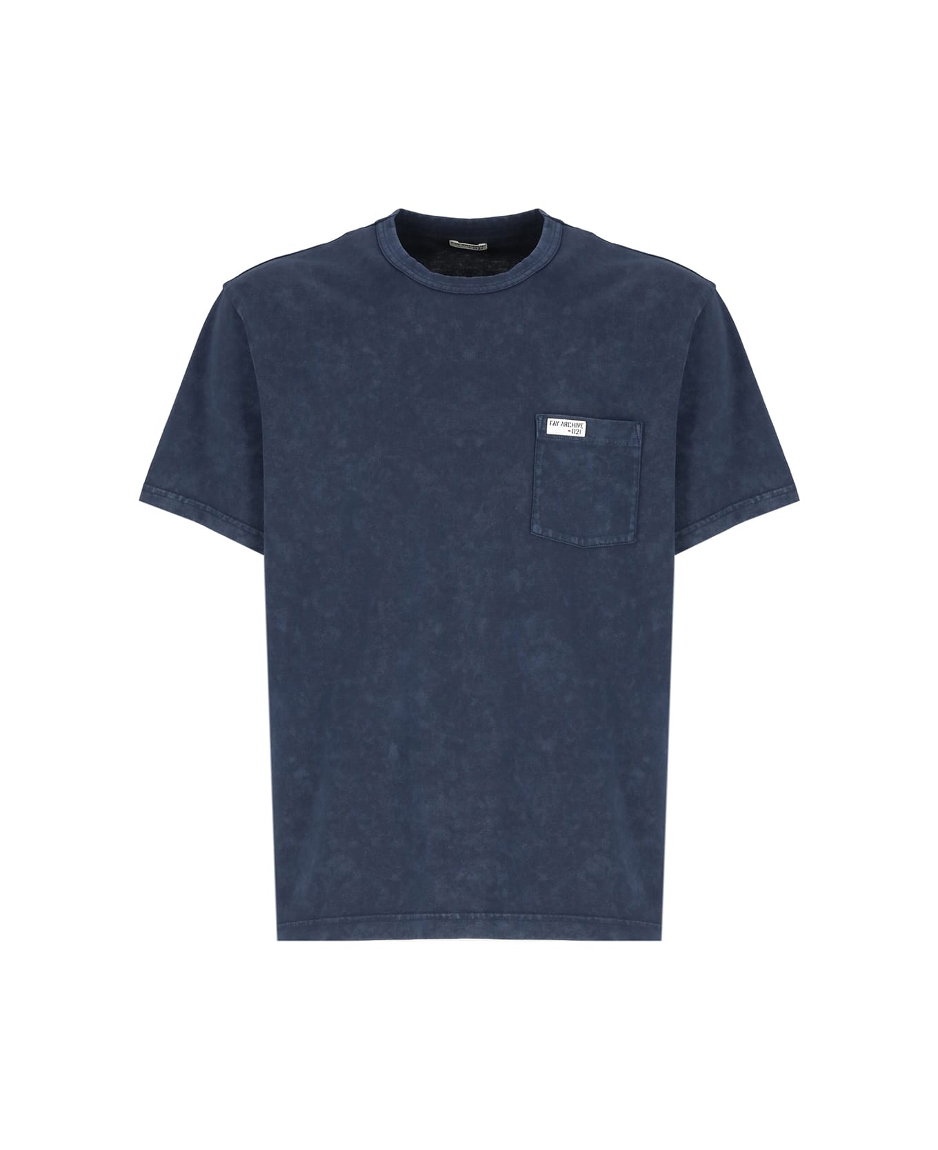 Fay Logoed T-shirt - Blue シャツ