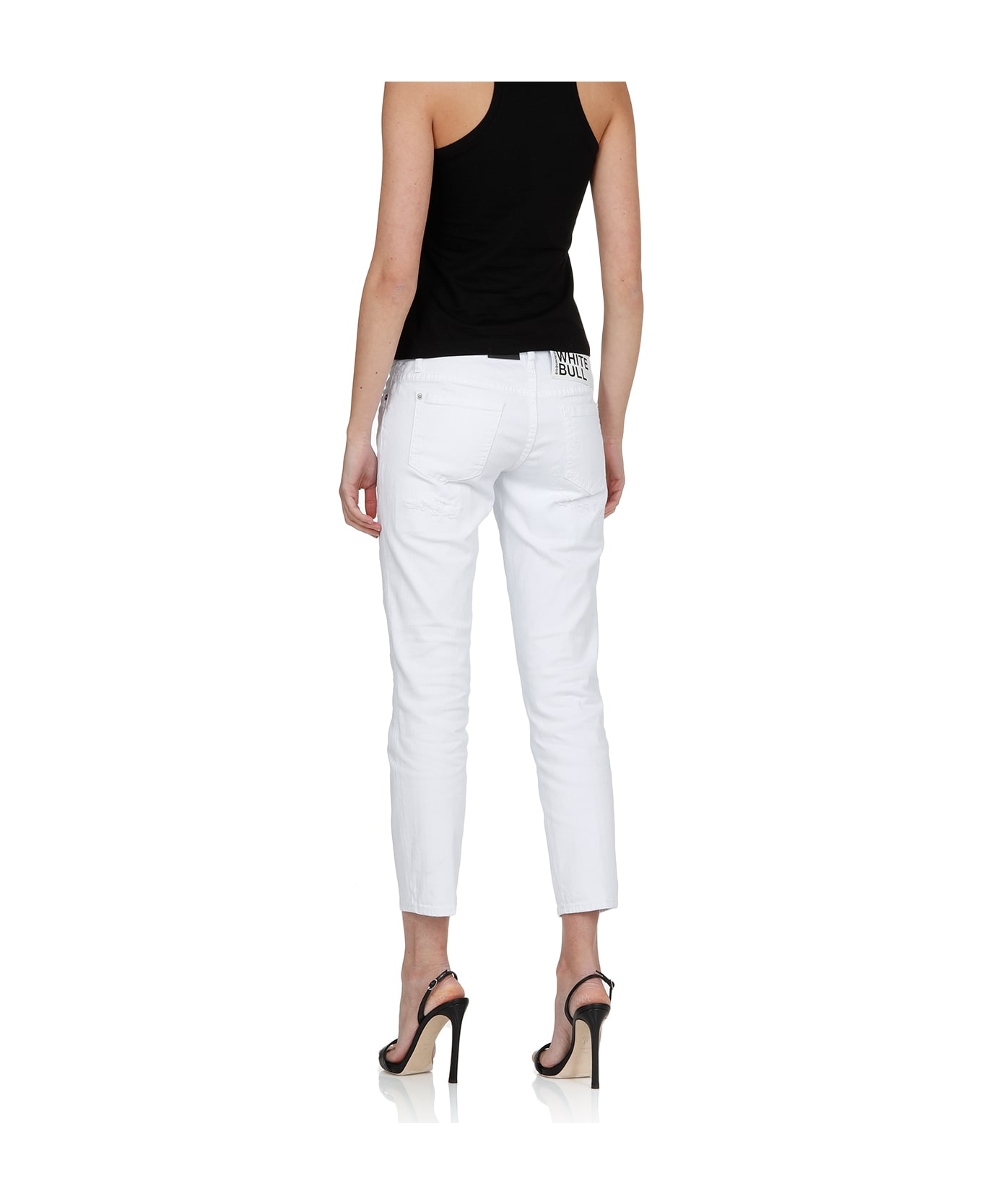 Dsquared2 Jennifer Cropped Jeans - WHITE