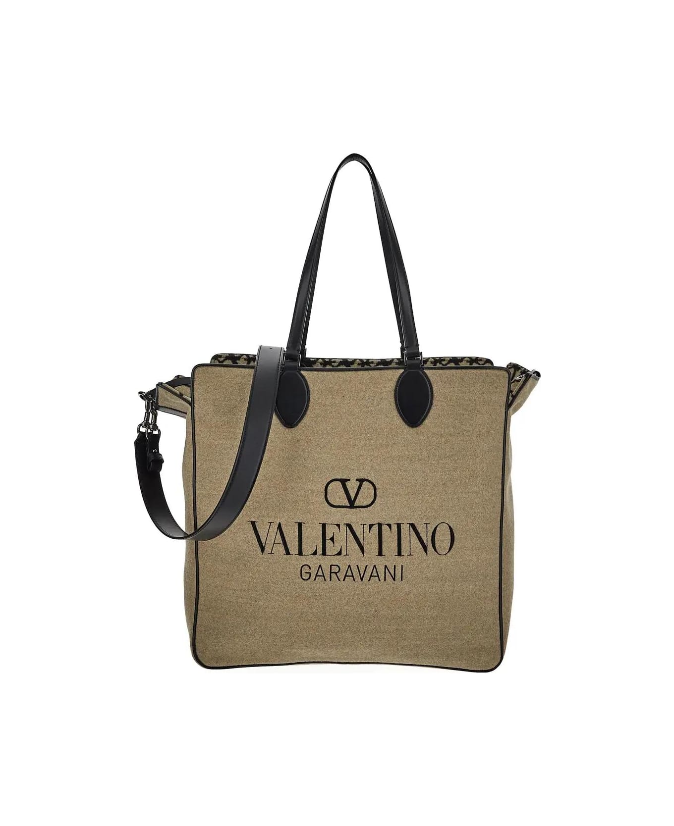 Valentino Garavani Toile Iconographe Bag - Beige