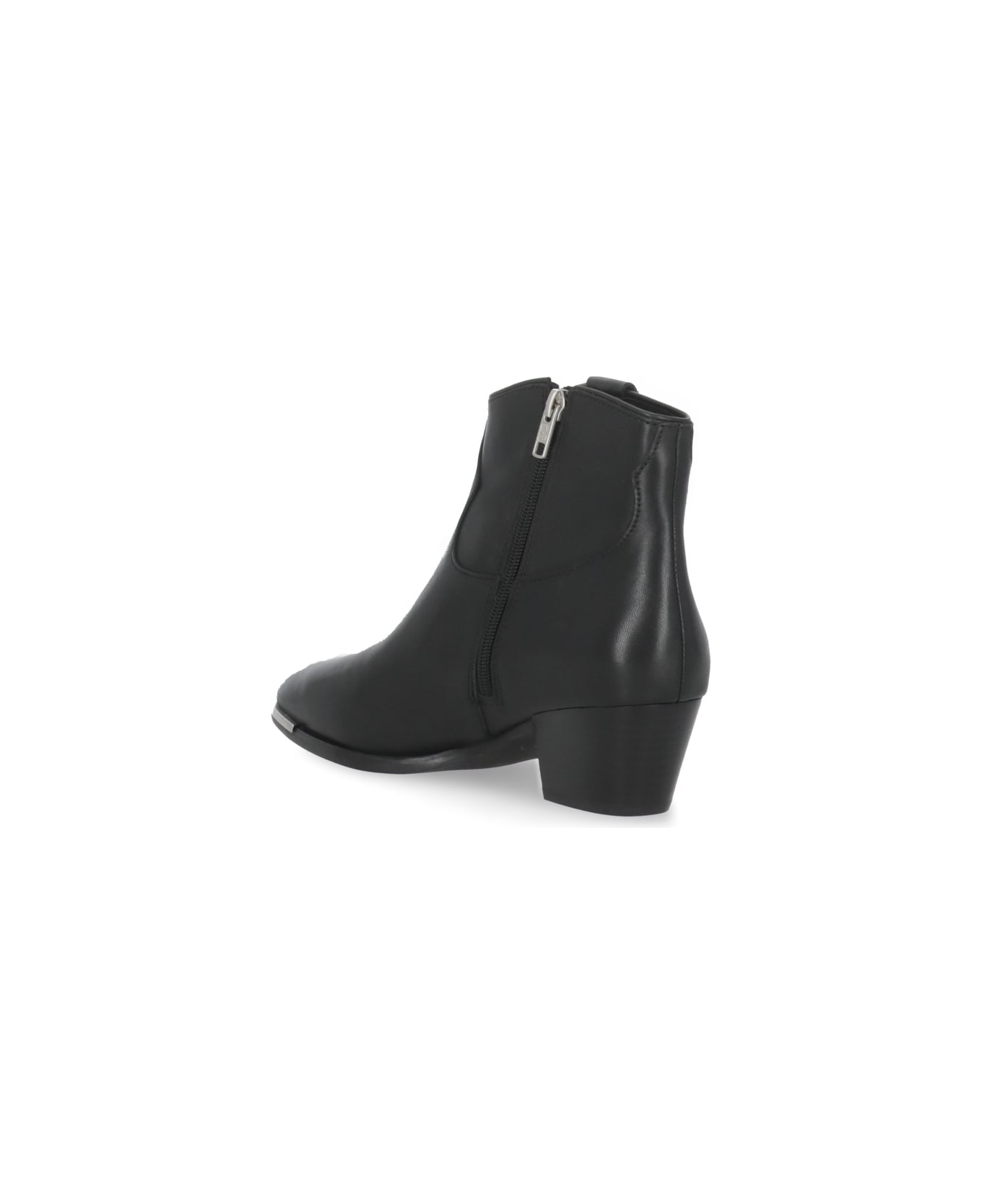 Ash Fame Bis Ankle Boots - Black