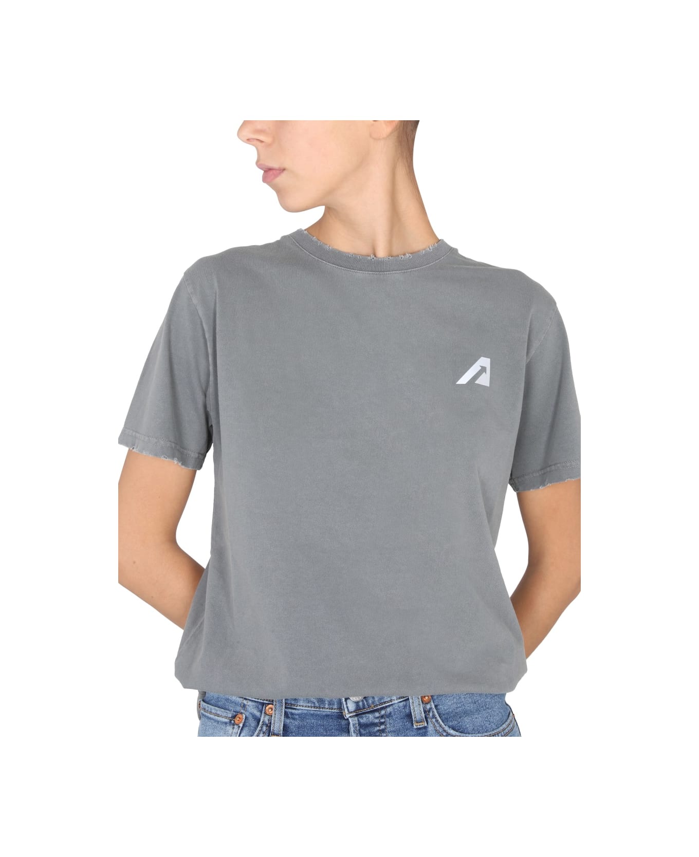 Autry Crewneck T-shirt - GREY Tシャツ