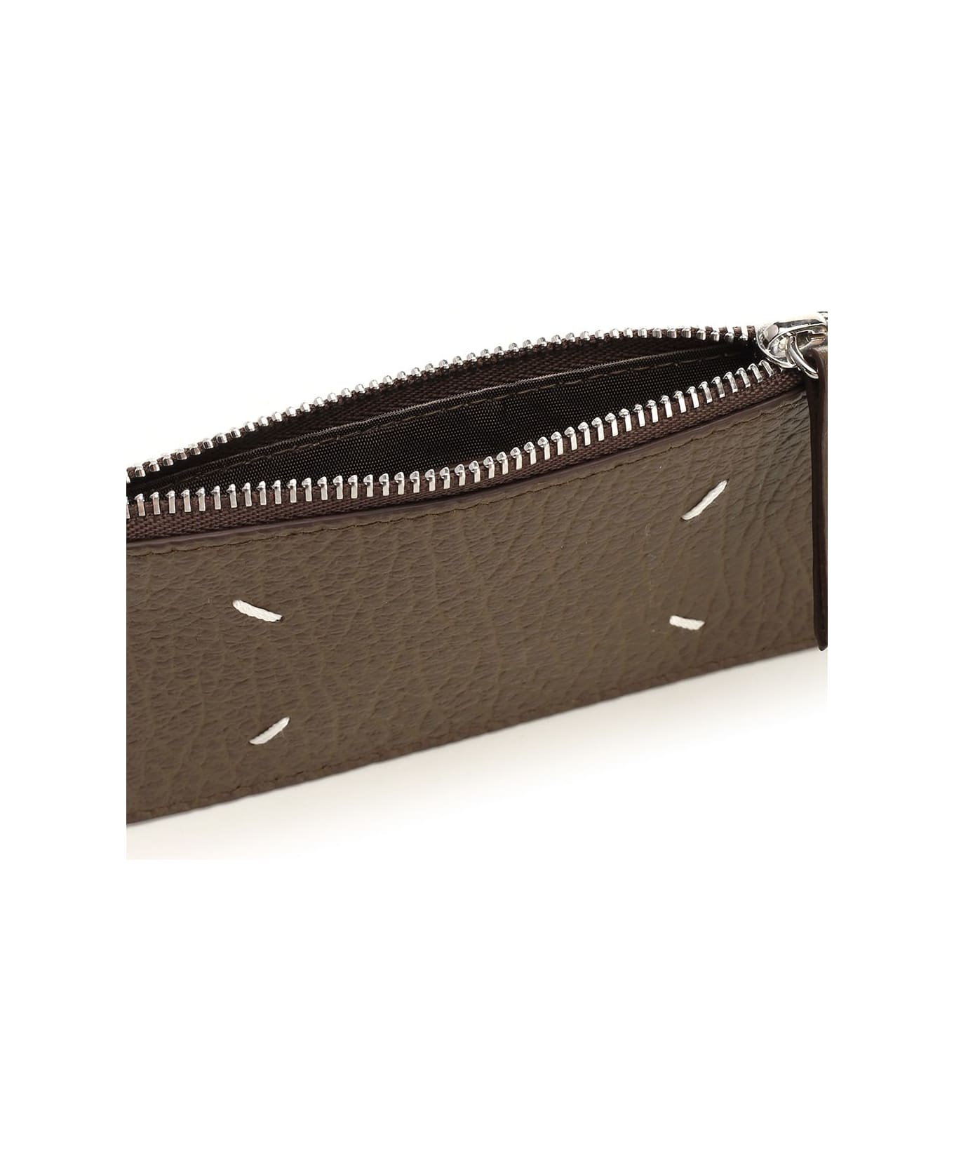 Maison Margiela "four Stitches" Card Holder - Brown