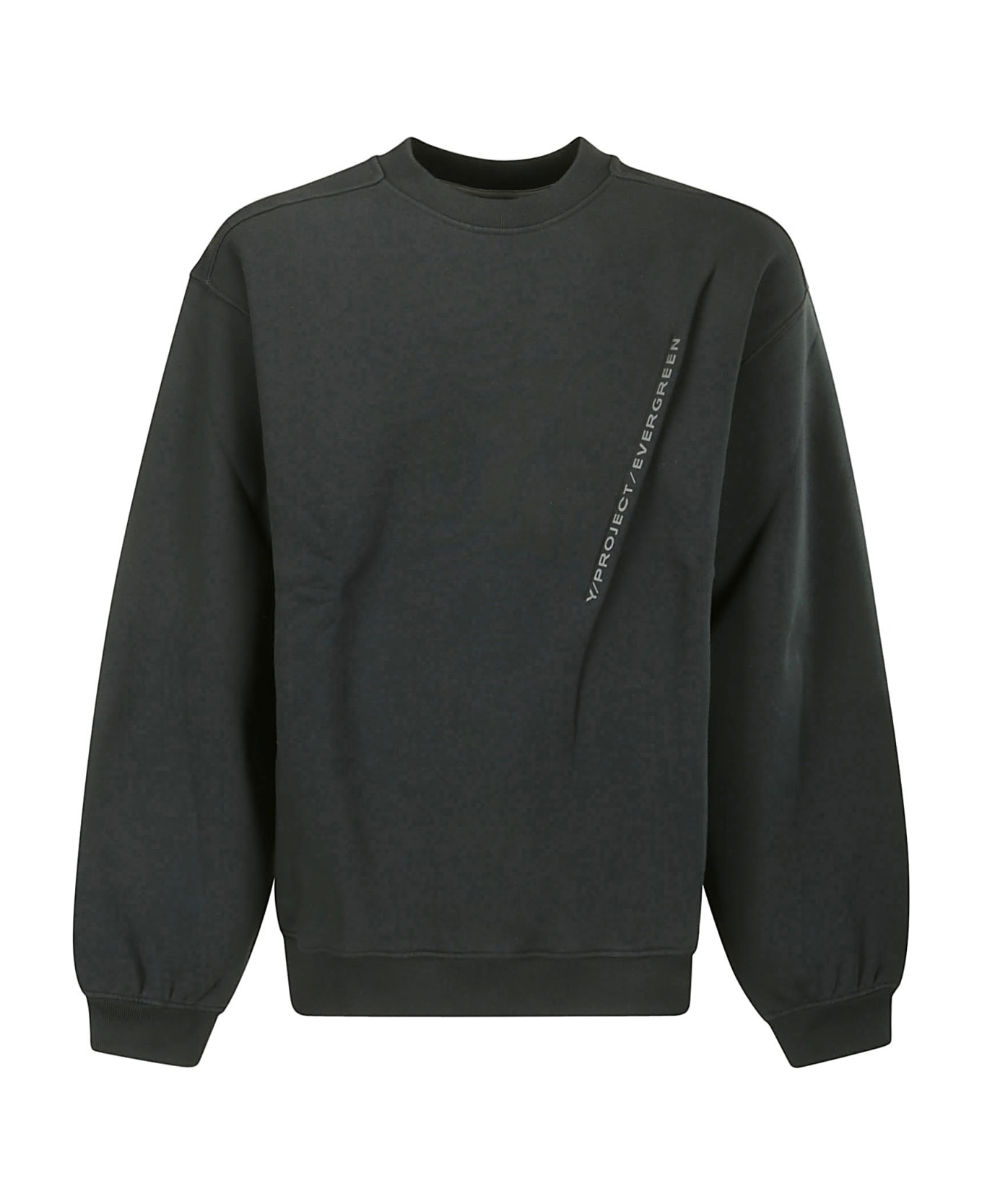 Y/Project Evergreen Pinched Logo Sweatshirt - EVERGREEN VINTAGE BLACK フリース