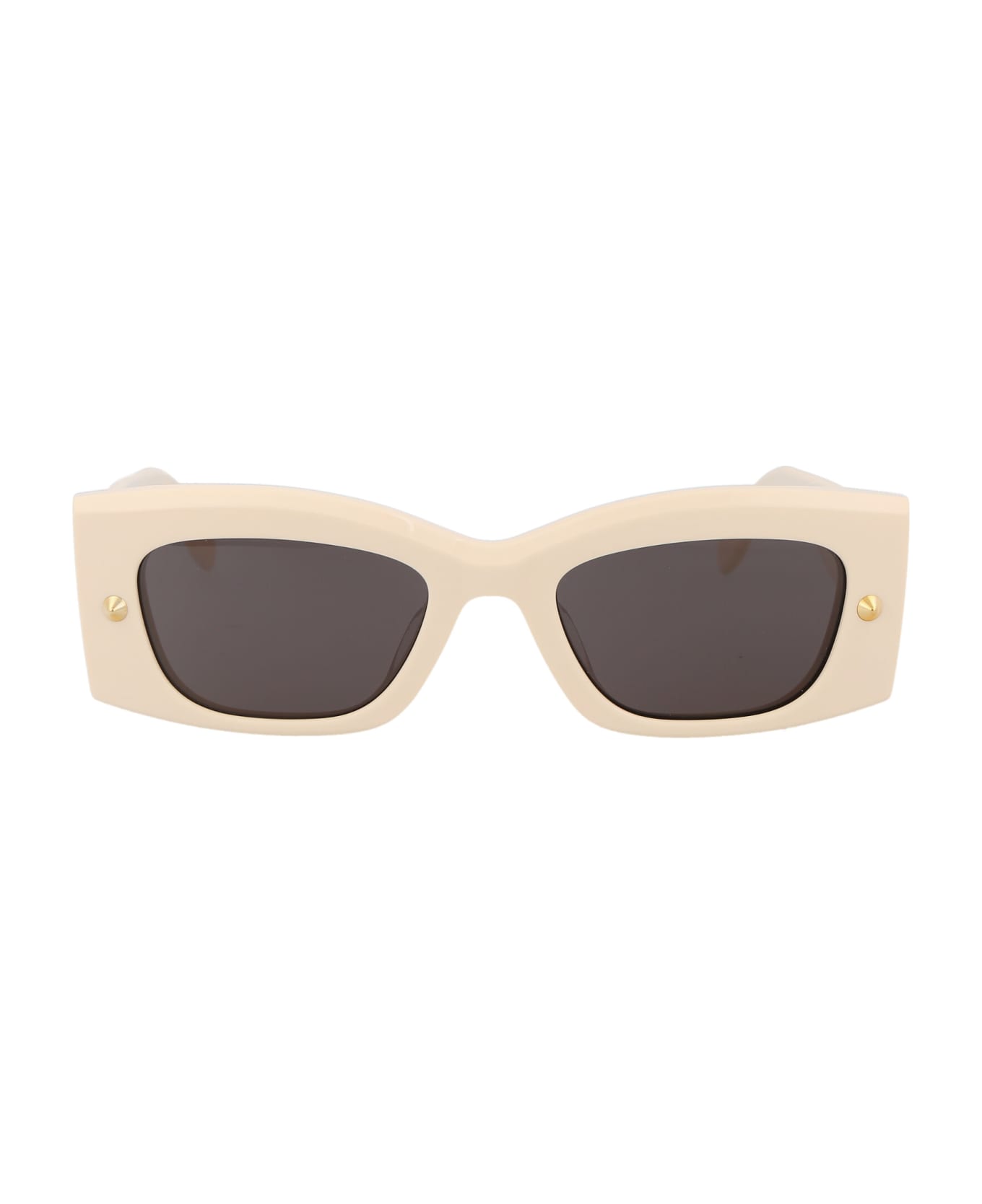 Alexander McQueen Eyewear Am0426s Sunglasses - 005 IVORY IVORY GREY サングラス