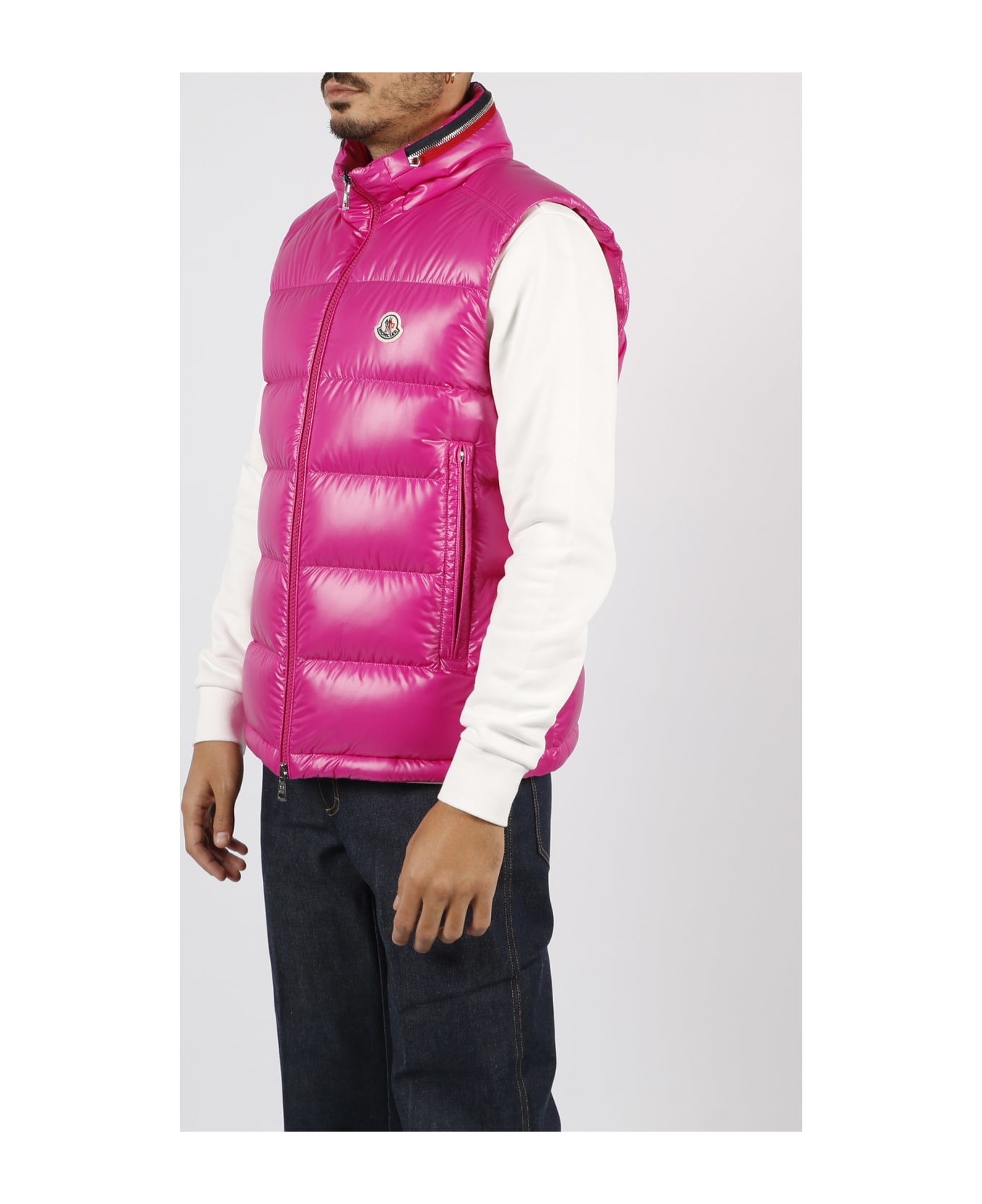 Moncler 'ouse' Vest - Pink & Purple ベスト