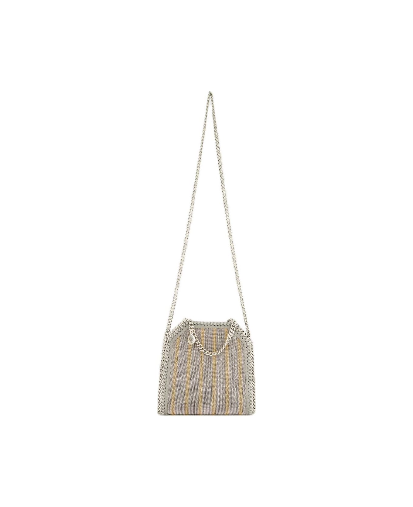 Stella McCartney Striped Falabella Bag - Grey