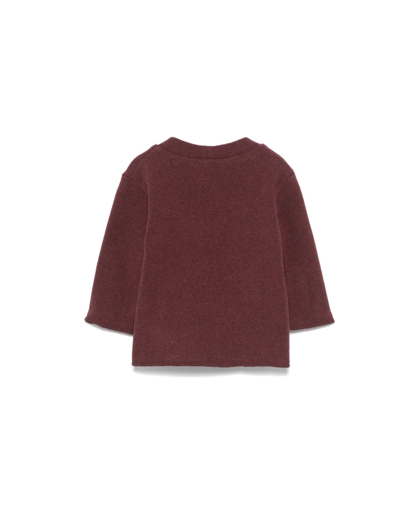 Babe & Tess Burgundy Cardigan Baby Boy - Bordeaux