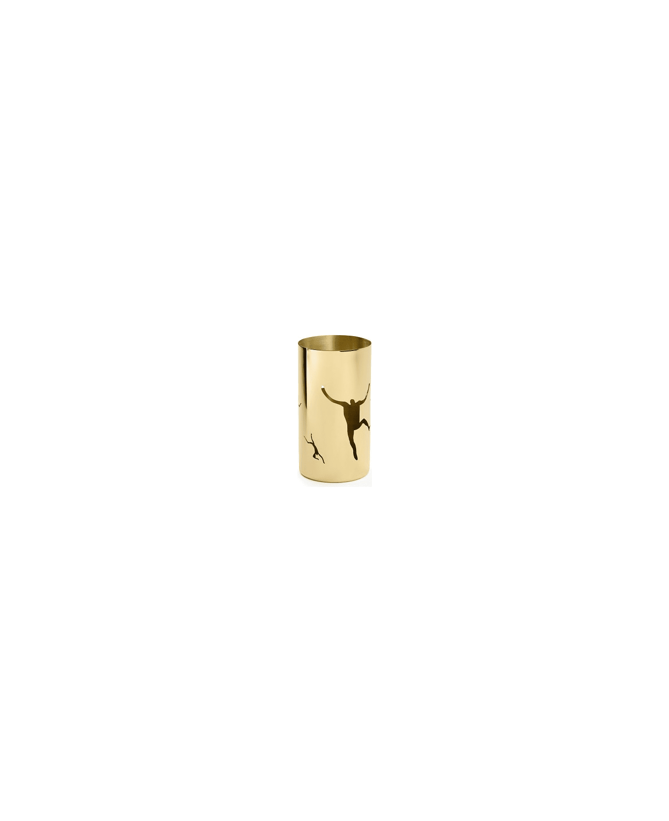 Ghidini 1961 Cylinder Bowl Polished Brass - Polished brass