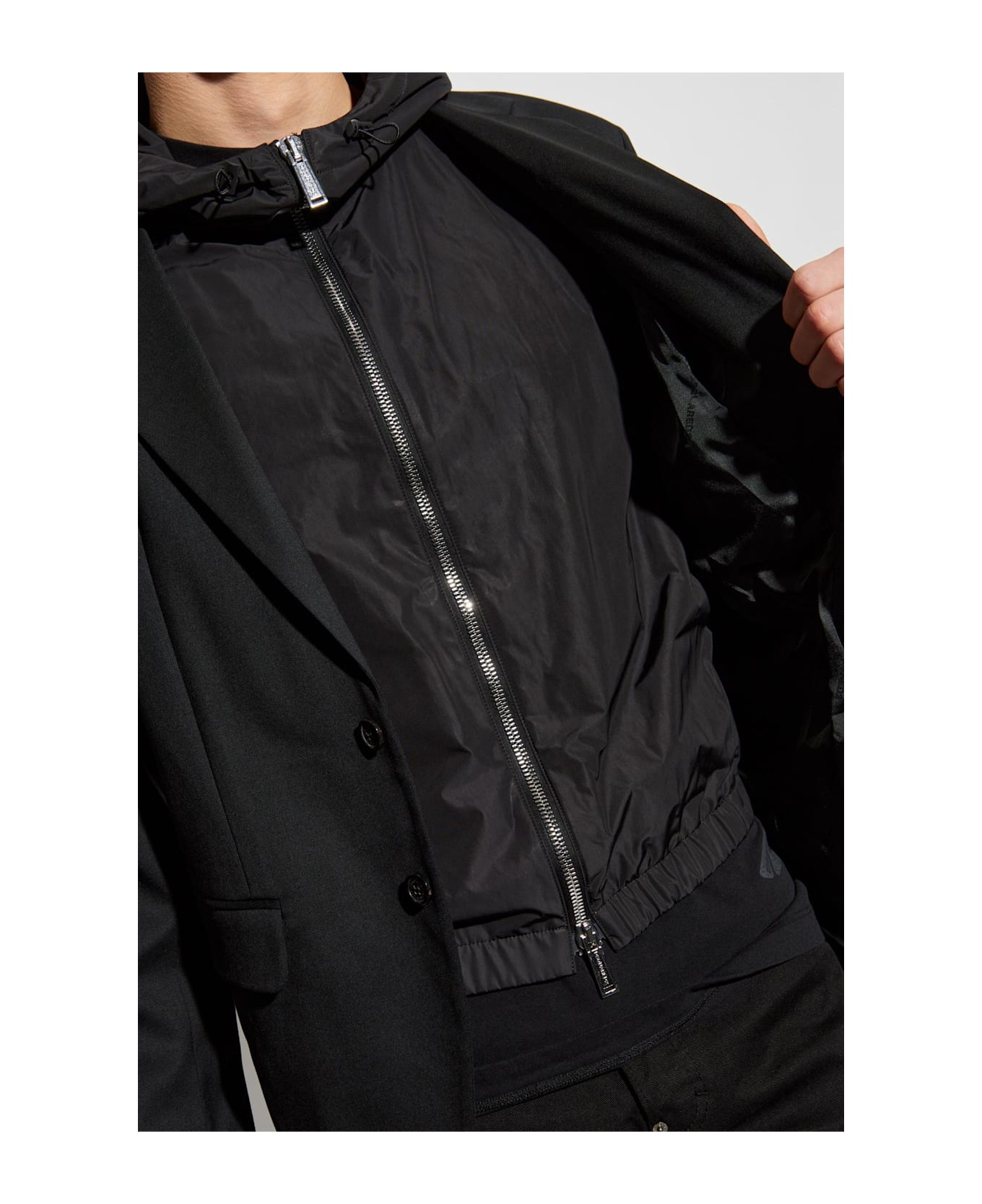 Dsquared2 Blazer With Sewn-in Jacket Dsquared2 - BLACK