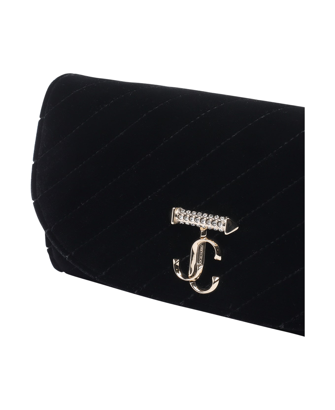 Jimmy Choo Curve Chain Wallet - Black