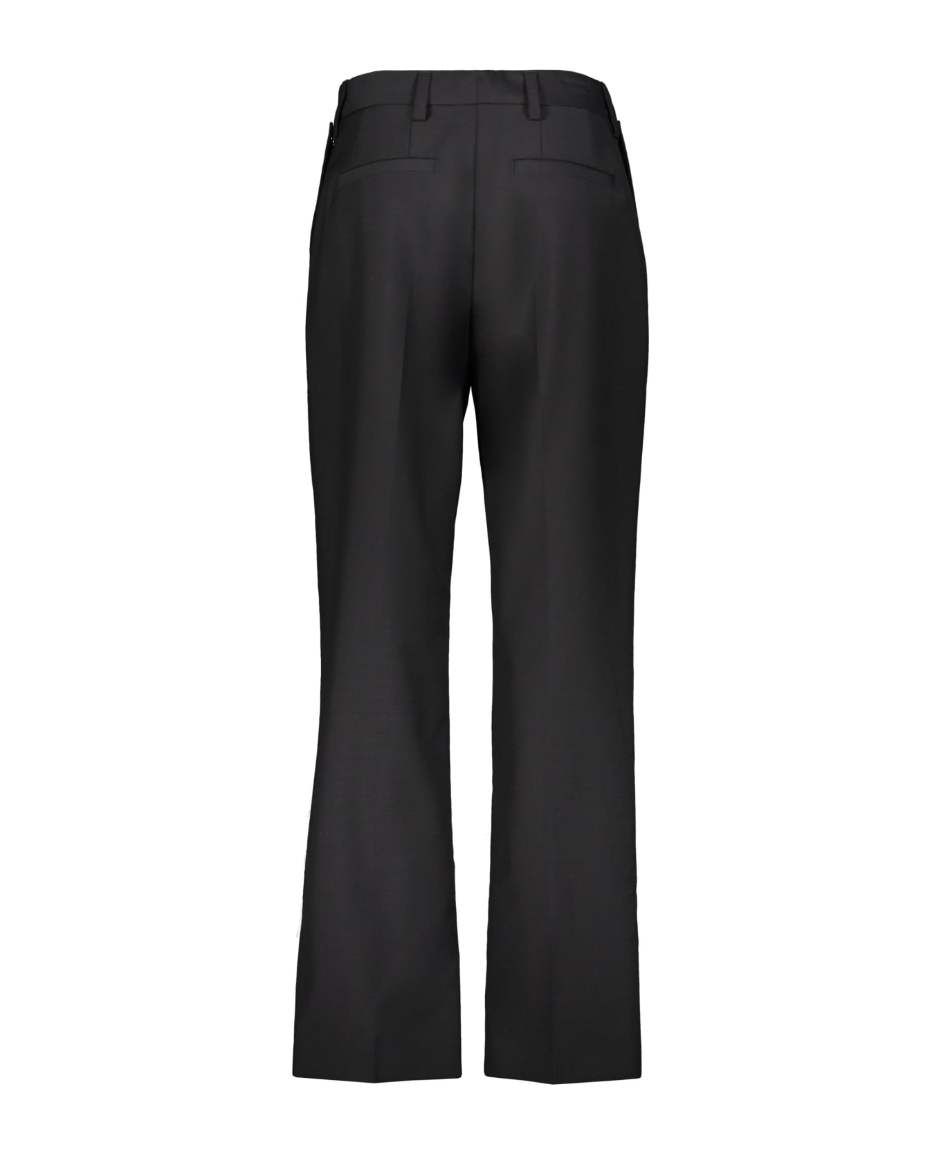 Burberry Wool And Mohair Trousers - black