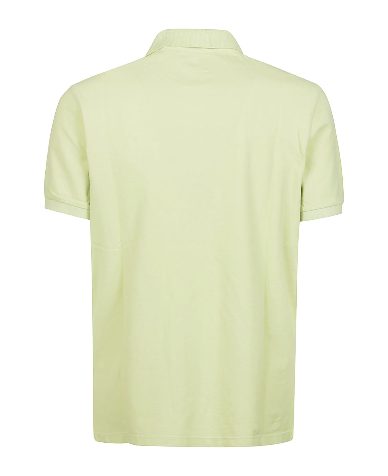 C.P. Company 24/1 Piquet Resist Dyed Short Sleeve Polo Shirt - White Pear