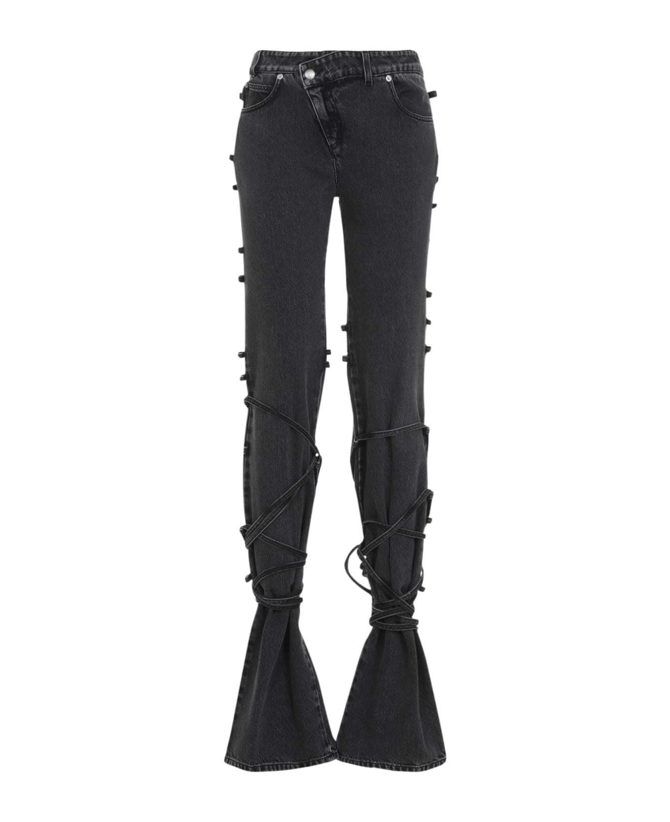 Alexander McQueen Black Denim Jeans - Black Stonewashed
