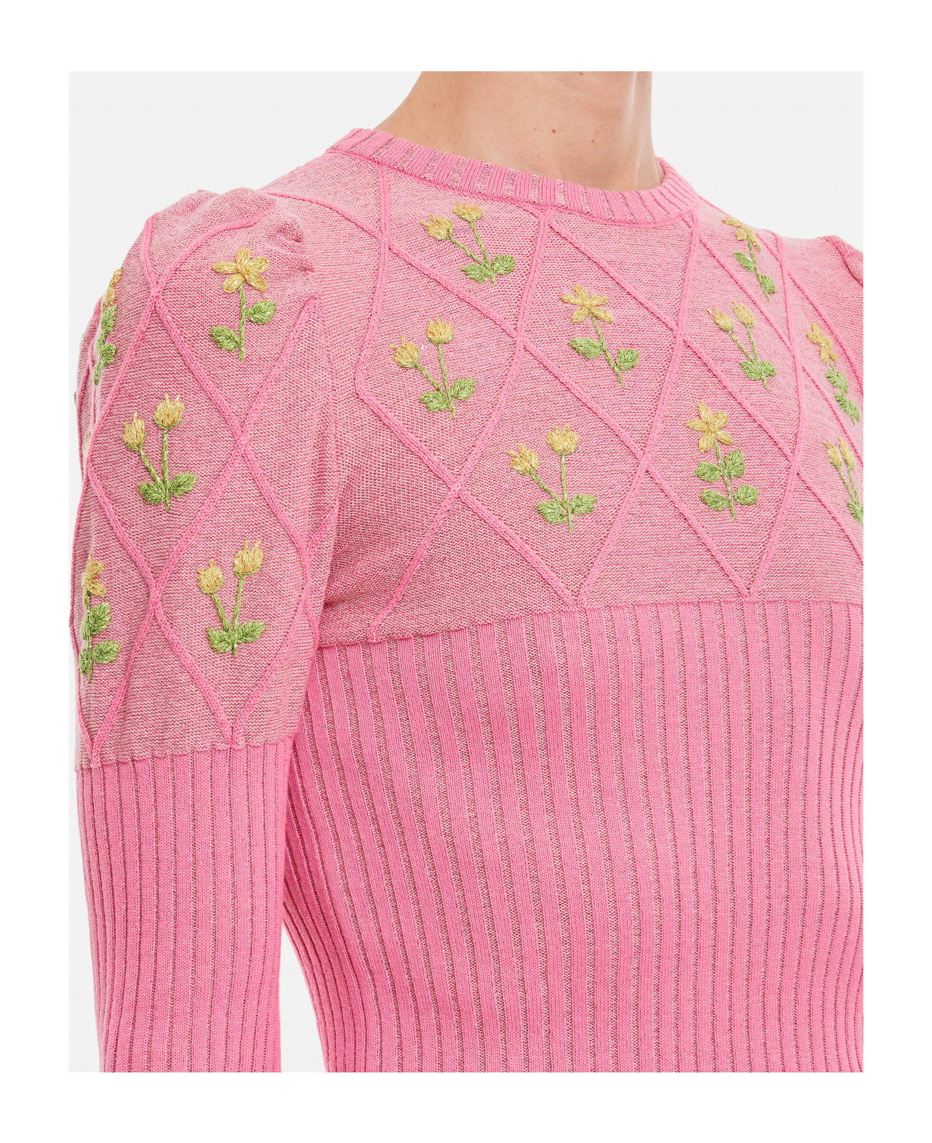Cormio Oma 12 Cotton Glitter Sweater - Pink