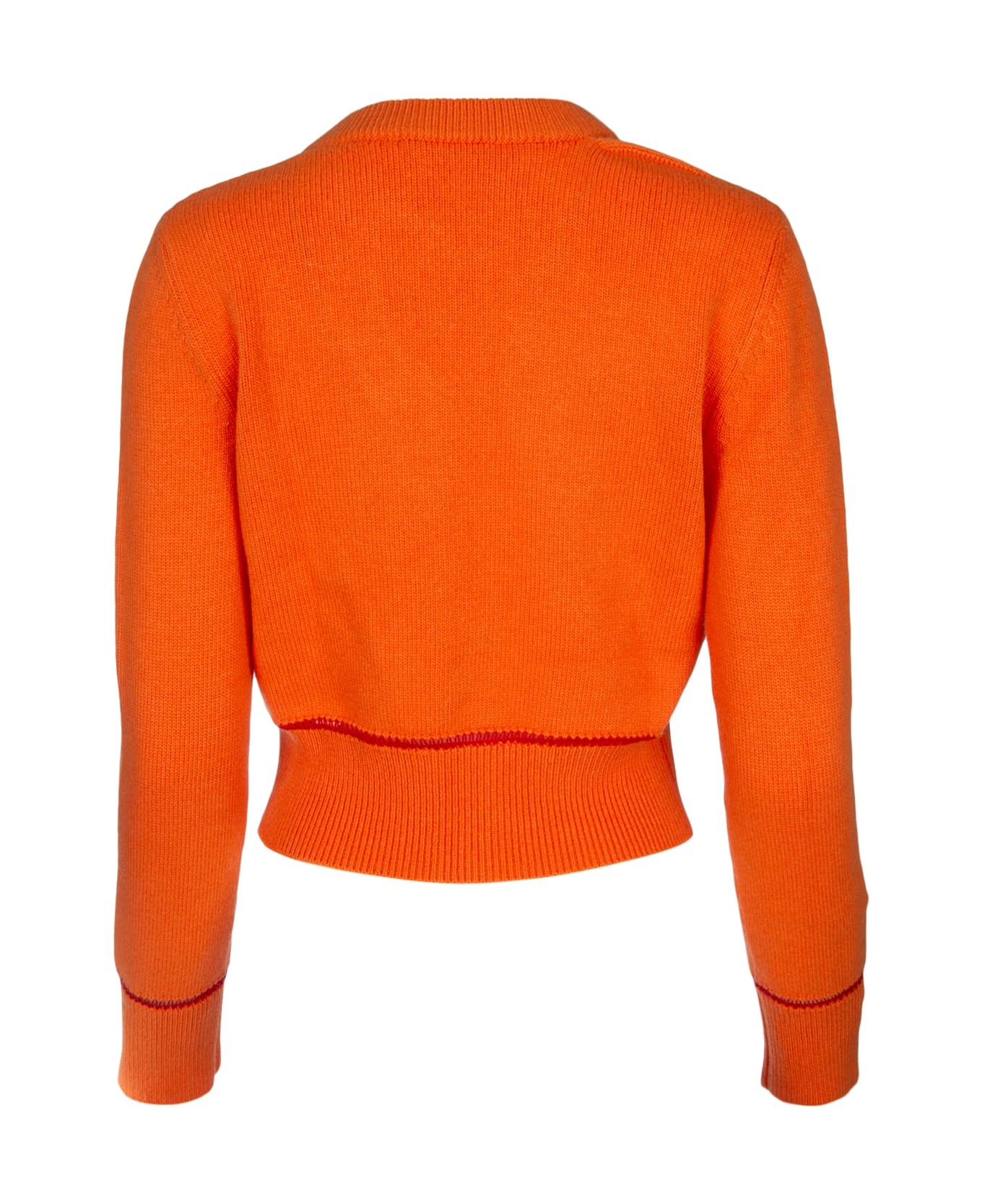 Alexander McQueen Orange Wool Cardigan - 6079 カーディガン