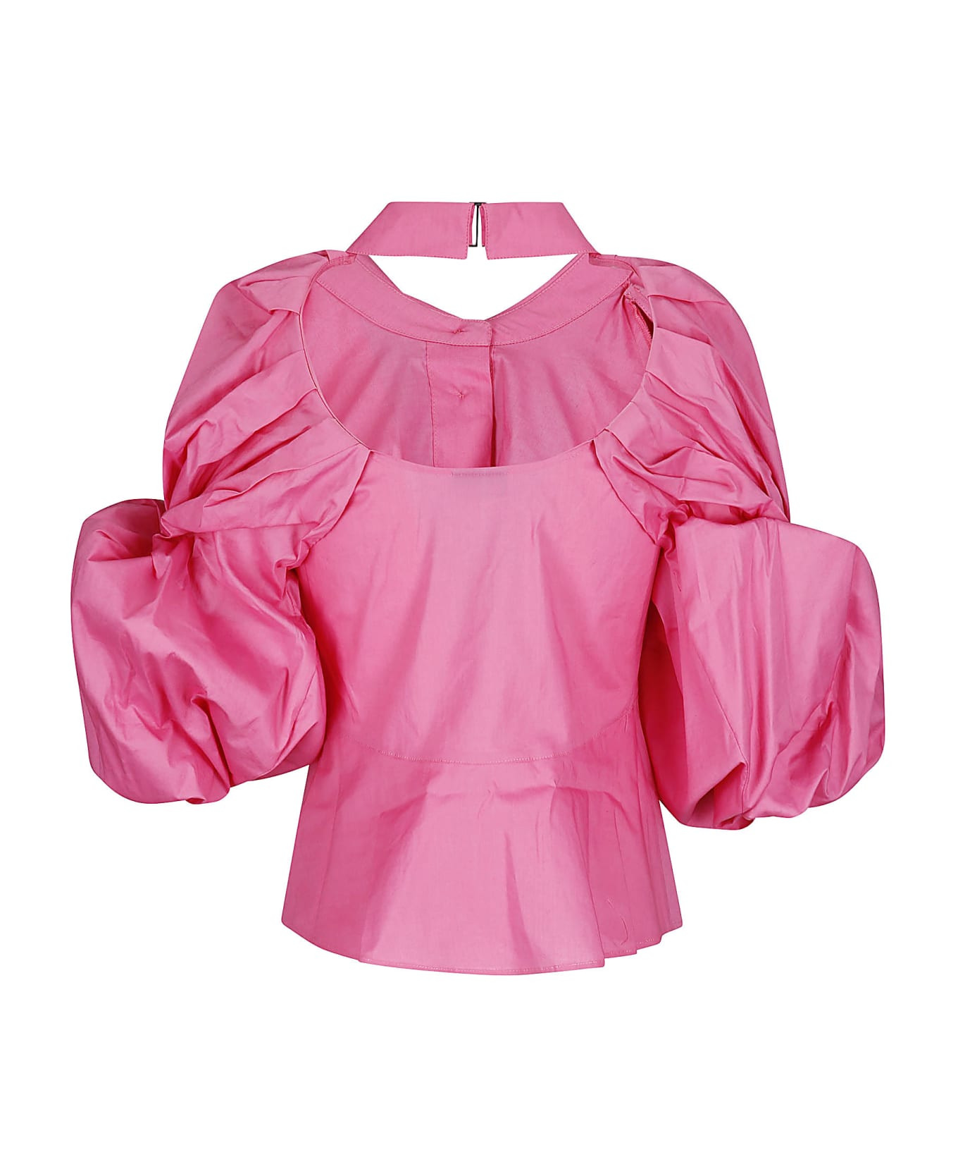 Jacquemus La Chemise Maraca Puffed Sleeve Shirt - Pink