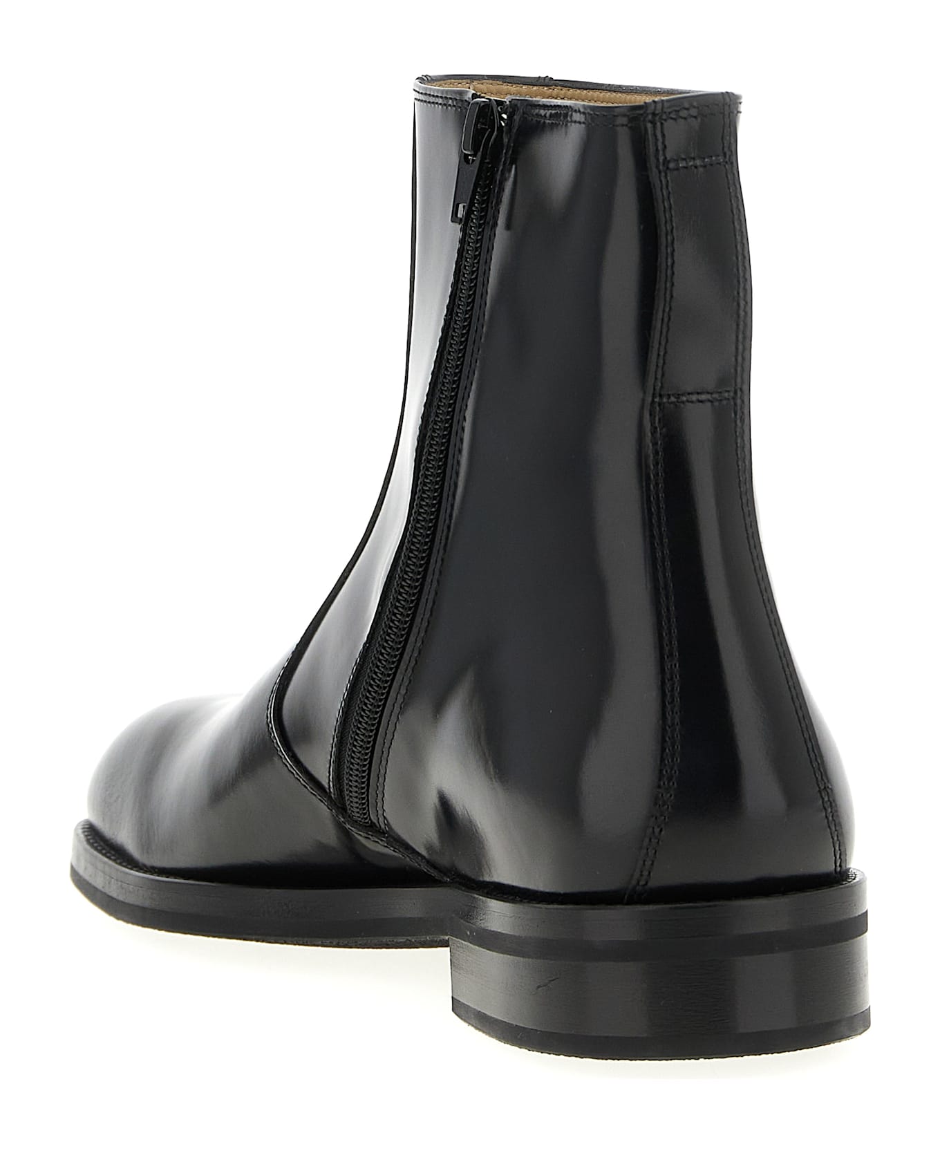 Lemaire Leather Ankle Boots - Black  