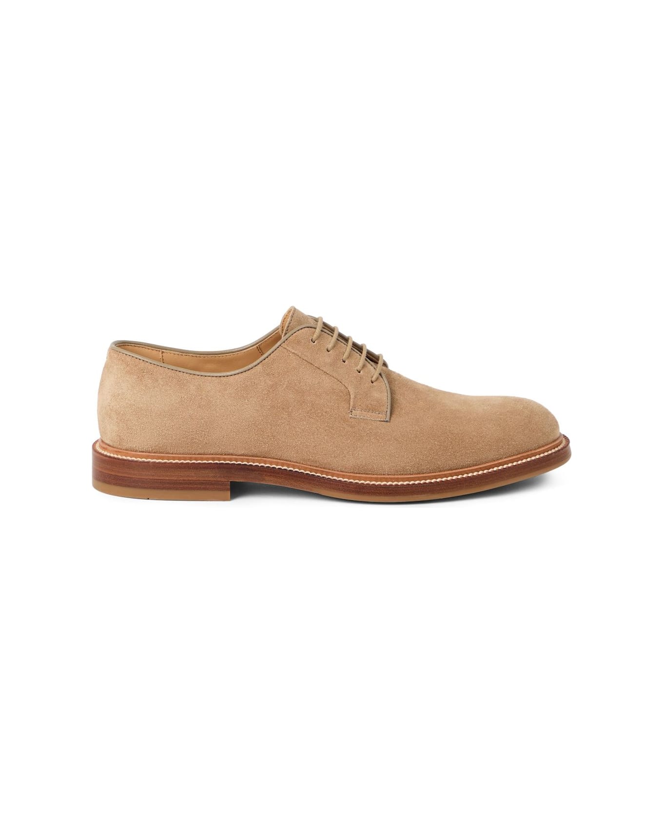 Brunello Cucinelli Suede Derby - Brown